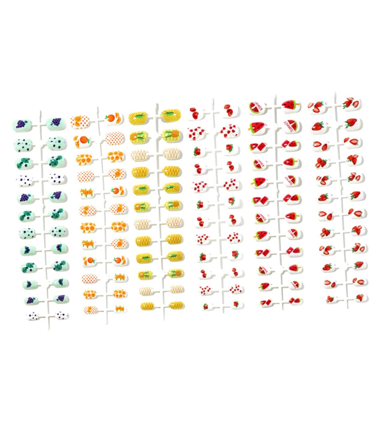 Housoutil 6 Diy False Nail Tips Fake Nails Tips Glue on Nails Fake Nails Kit Nail Wraps for Kids Fake Nails for Girls 10-12 Kids Fake Nails French Short Nails Resin Detachable Set Child - Buy Online on GoSupps.com