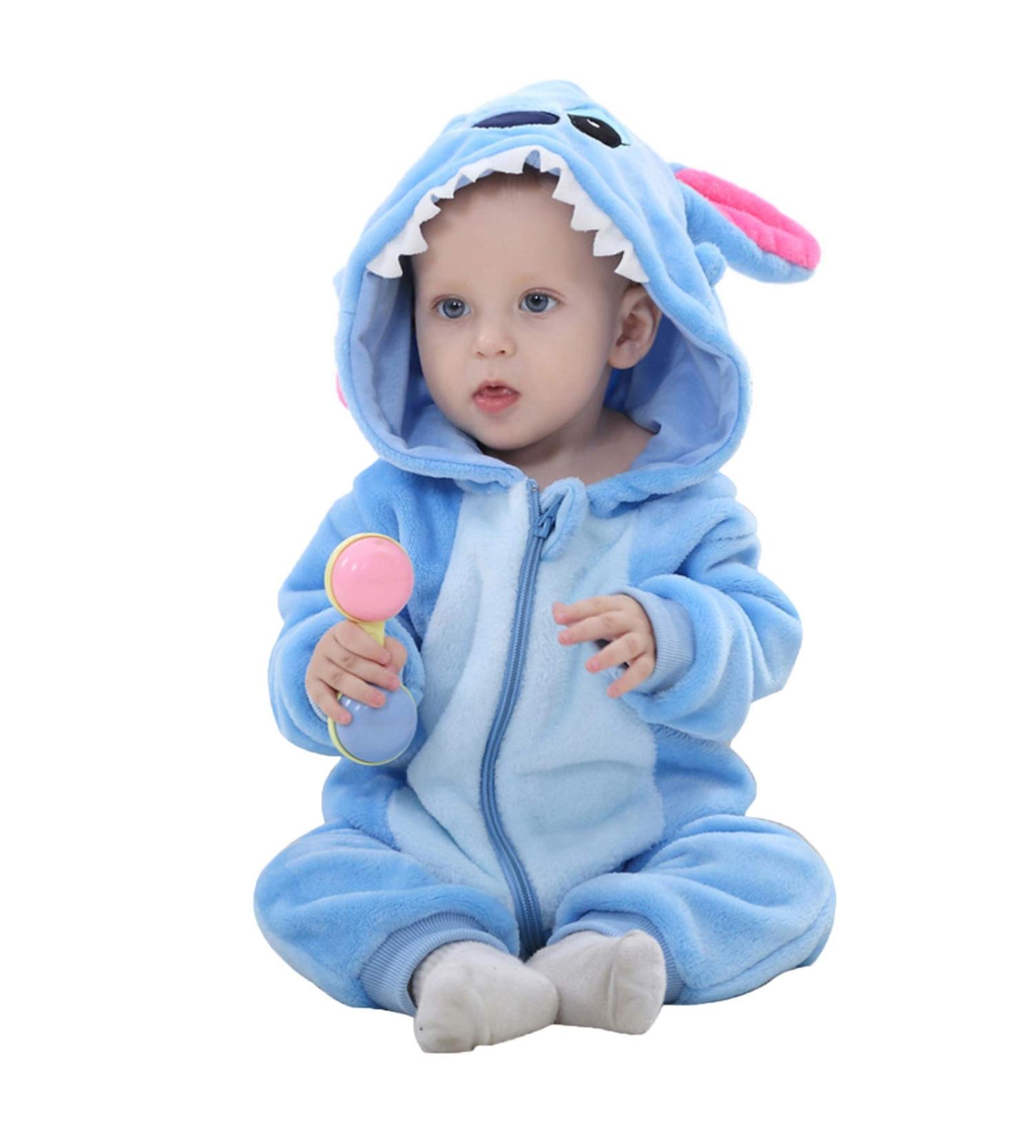 WSLCN Unisex Baby Toddler Romper Jumpsuit Hooded Cartoon Pyjamas 12-18 Months - Buy Online on GoSupps.com
