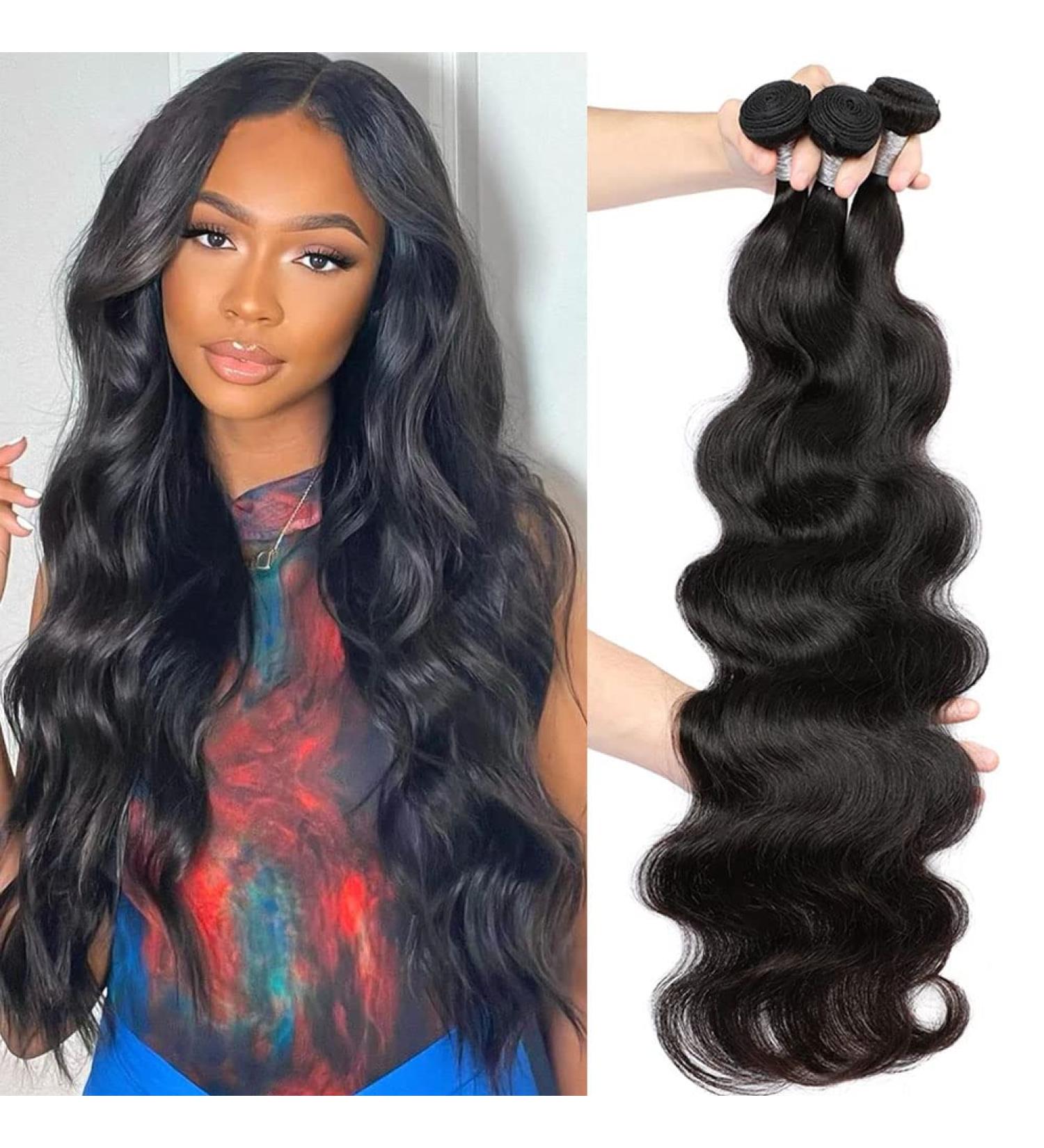 10A Brazilian Body Wave Bundles - 20 22 24 Inch - 100% Virgin Human Hair Weave in Natural Color - Buy Online on GoSupps.com
