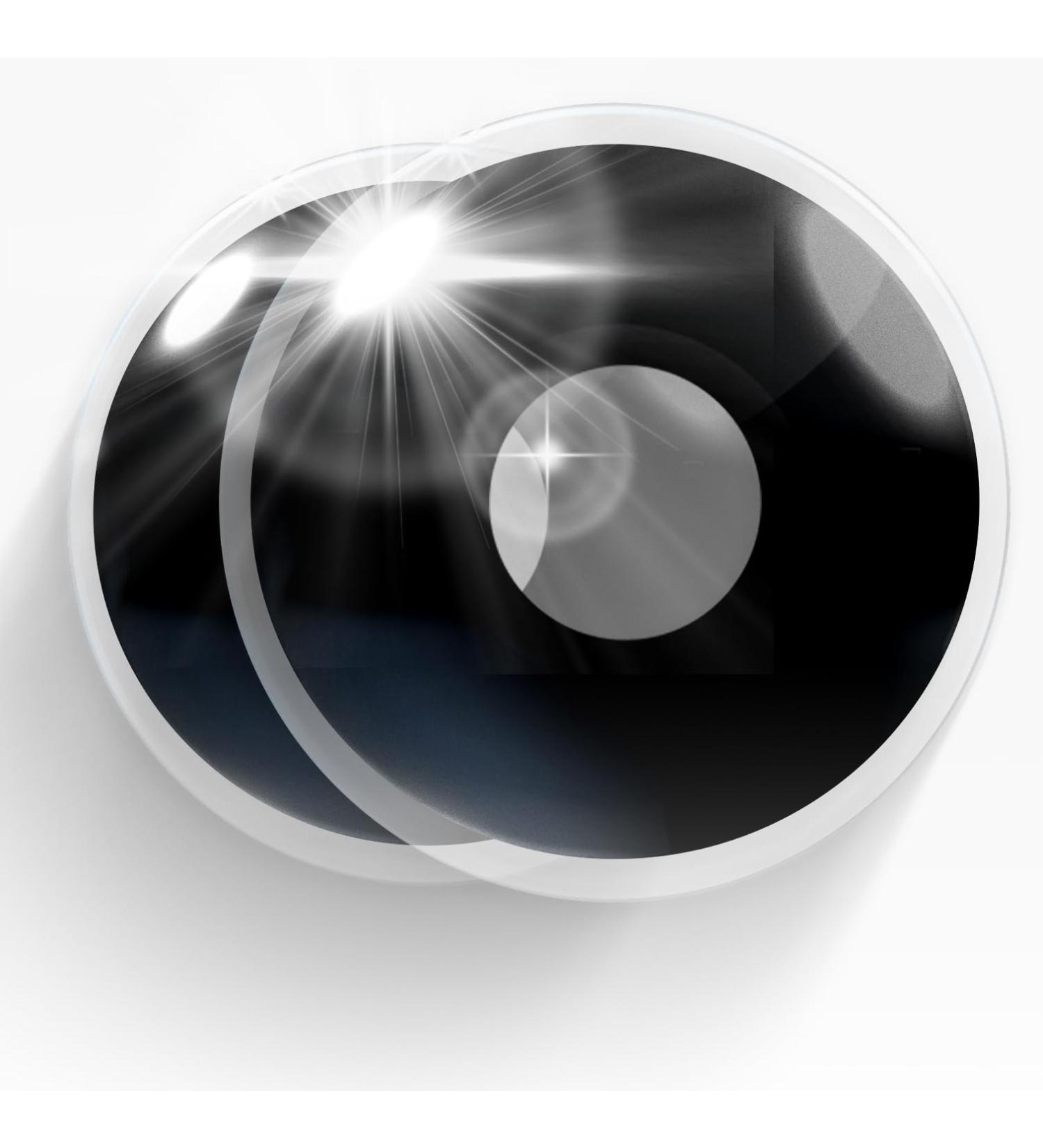 MERALENS Black Out Colored Contact Lenses for Cosplay & Halloween - 2 Pieces (No Prescription) - Perfect for Zombie & Carnival Looks - Buy Online on GoSupps.com