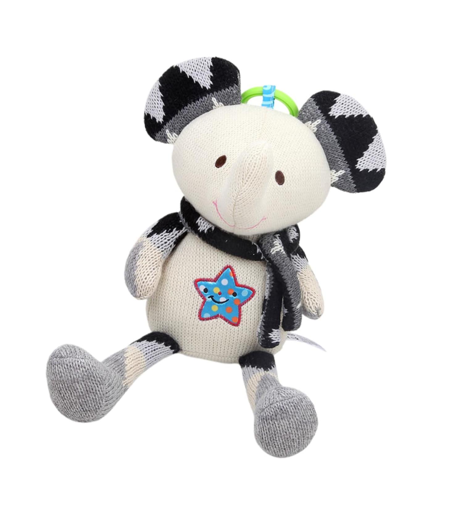 BUY BESTonZON Rattle for Newborns - Soothing Plush Animal Doll Hand Rattle Toy for Baby | International Shipping Available - Buy Online on GoSupps.com