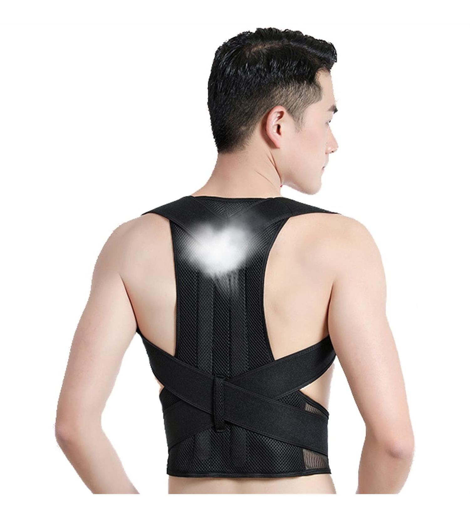 Full Posture Corrector for Men Plus Size Adjustable Posture Therapy-Belt Waist Brace Provides Support for Shoulder Clavicle Back Black XX - Buy Online on GoSupps.com