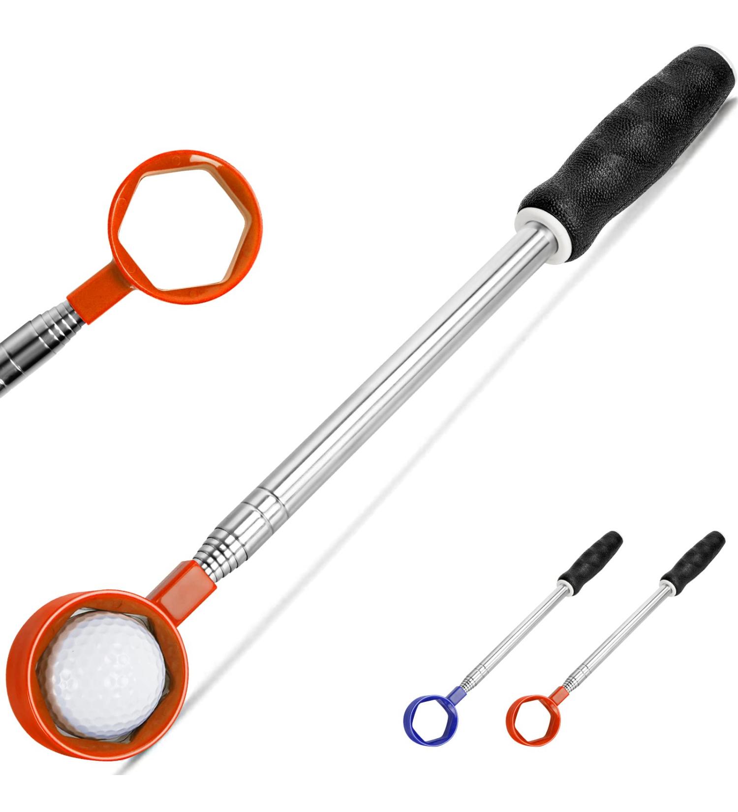 Kamitty 9ft Stainless Golf Ball Retriever Tool | Telescopic | Orange | Golf Accessories for Golfers - Buy Online on GoSupps.com