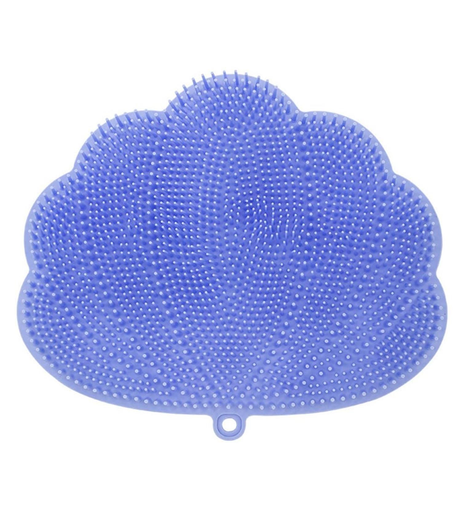 Shop Durable Blue Shower Foot Massager & Wall-Mounted Back Scrubber - Suction Cup Design Easy to Use 30 x 25.5 cm - Buy Online on GoSupps.com