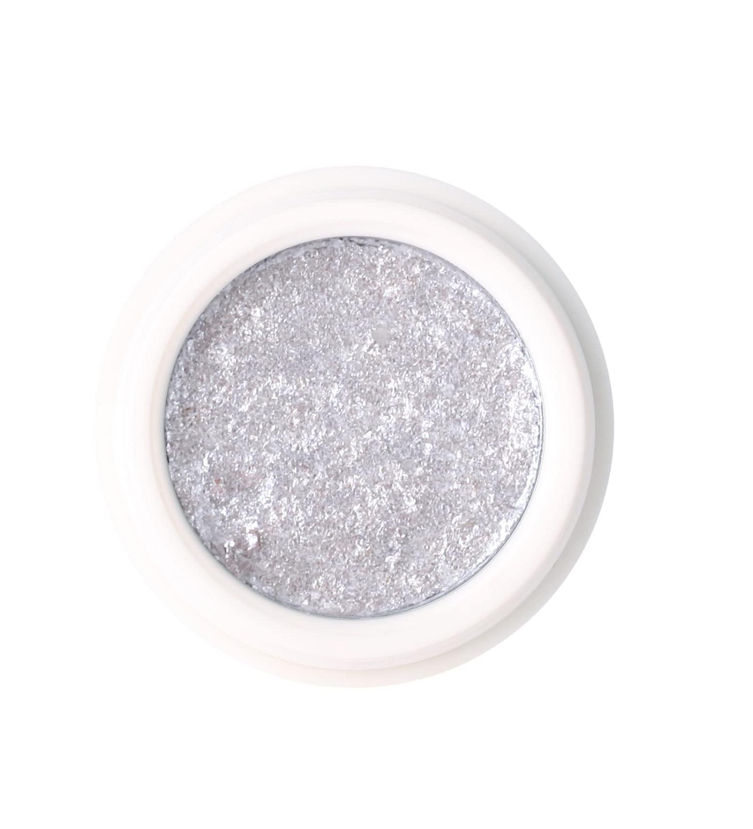 MEICOLY Chameleon Powder Cream Glitter Eyeshadow - Ultra Shimmer Pressed Pigmented Mineral Eye Brightening in White (Silver) - Buy Online on GoSupps.com