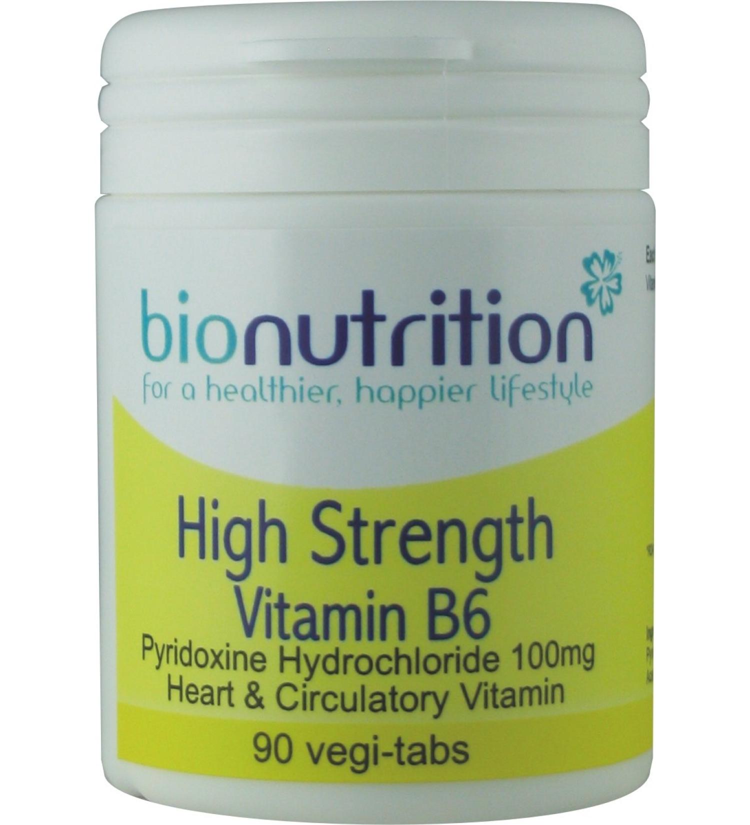 Bio Nutrition High Strength Vitamin B6 : Women's Health Vitamin Supplement : 90 vegi-tabs