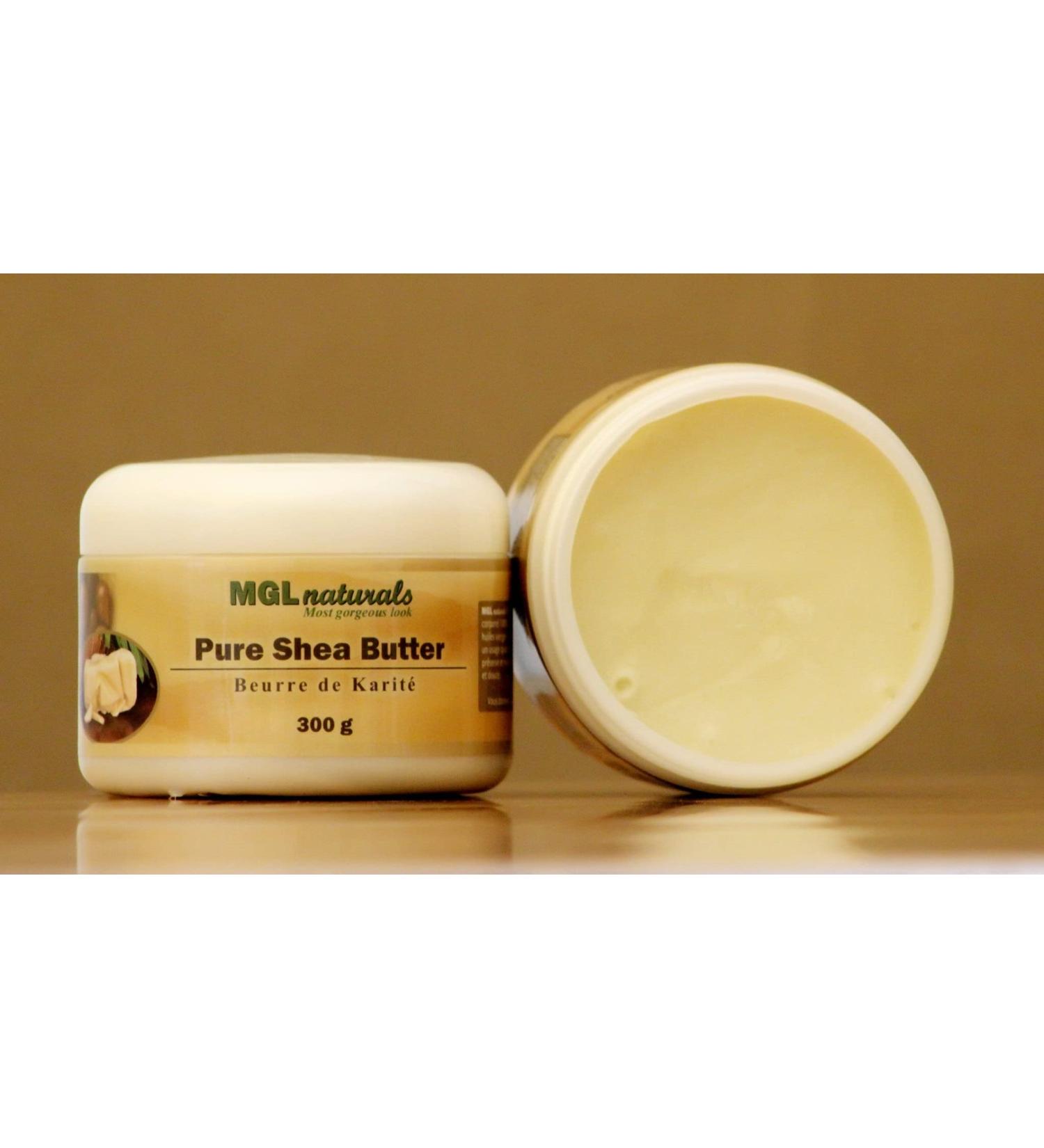 MGL Naturals Organic Ivory Whipped Shea Butter | Apple & Honeysuckle Scented | 100% Raw from Ghana | 11 oz - Buy Online on GoSupps.com
