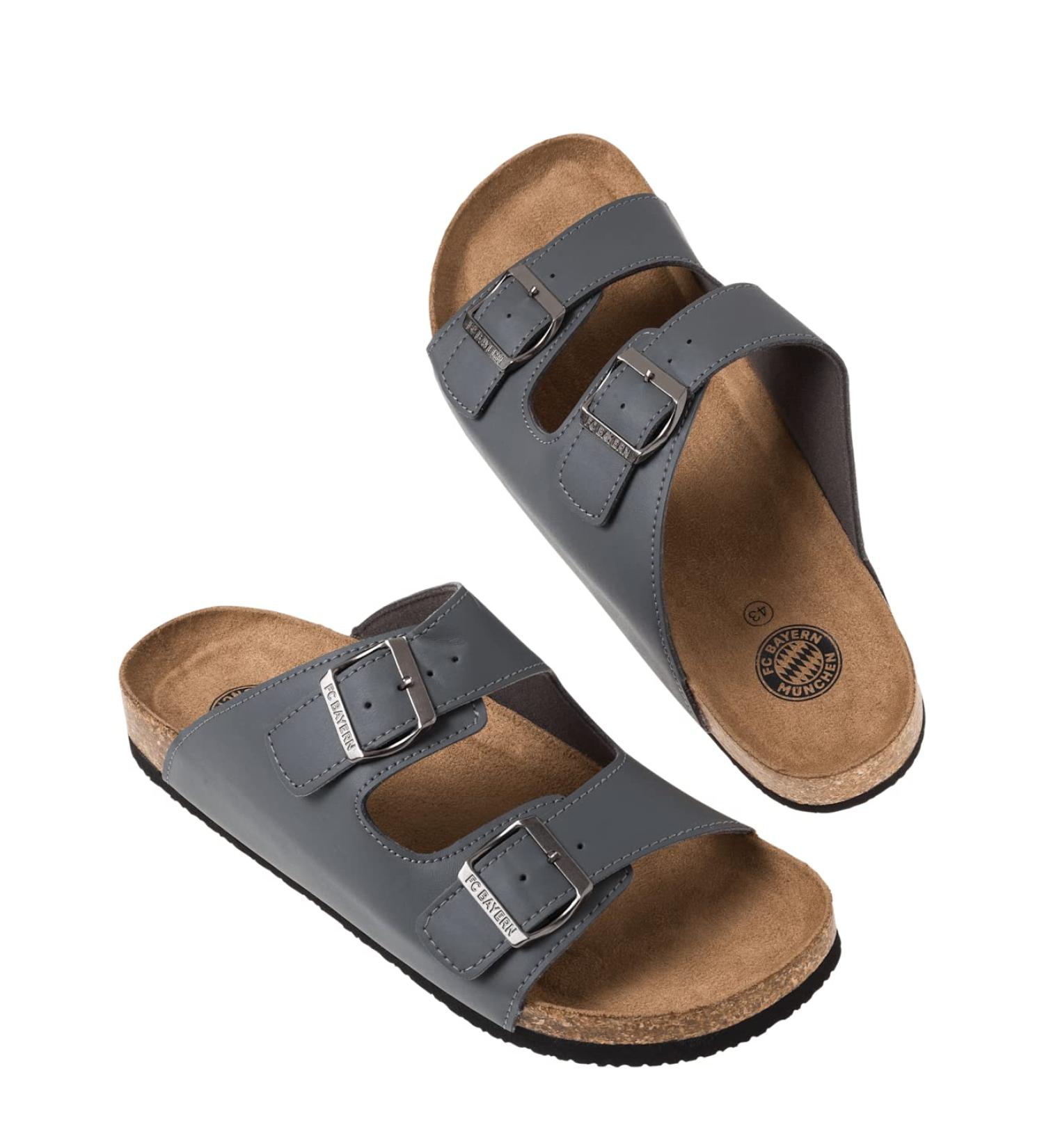 FC Bayern Munich Grey Slippers - Comfortable EU Size 36 - International Shipping Available - Buy Online on GoSupps.com