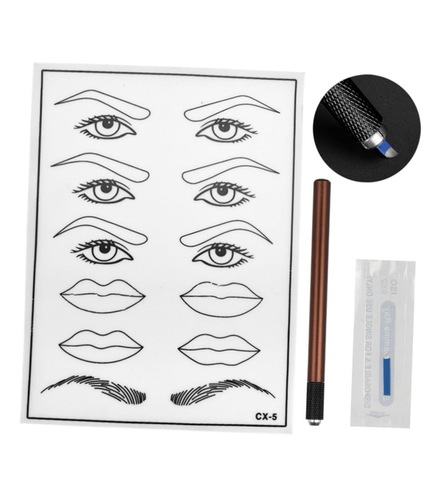 DRESSOOS Embroidery Kit Practice Skin Kit Suite Manual Pen Coffee - Buy Online on GoSupps.com
