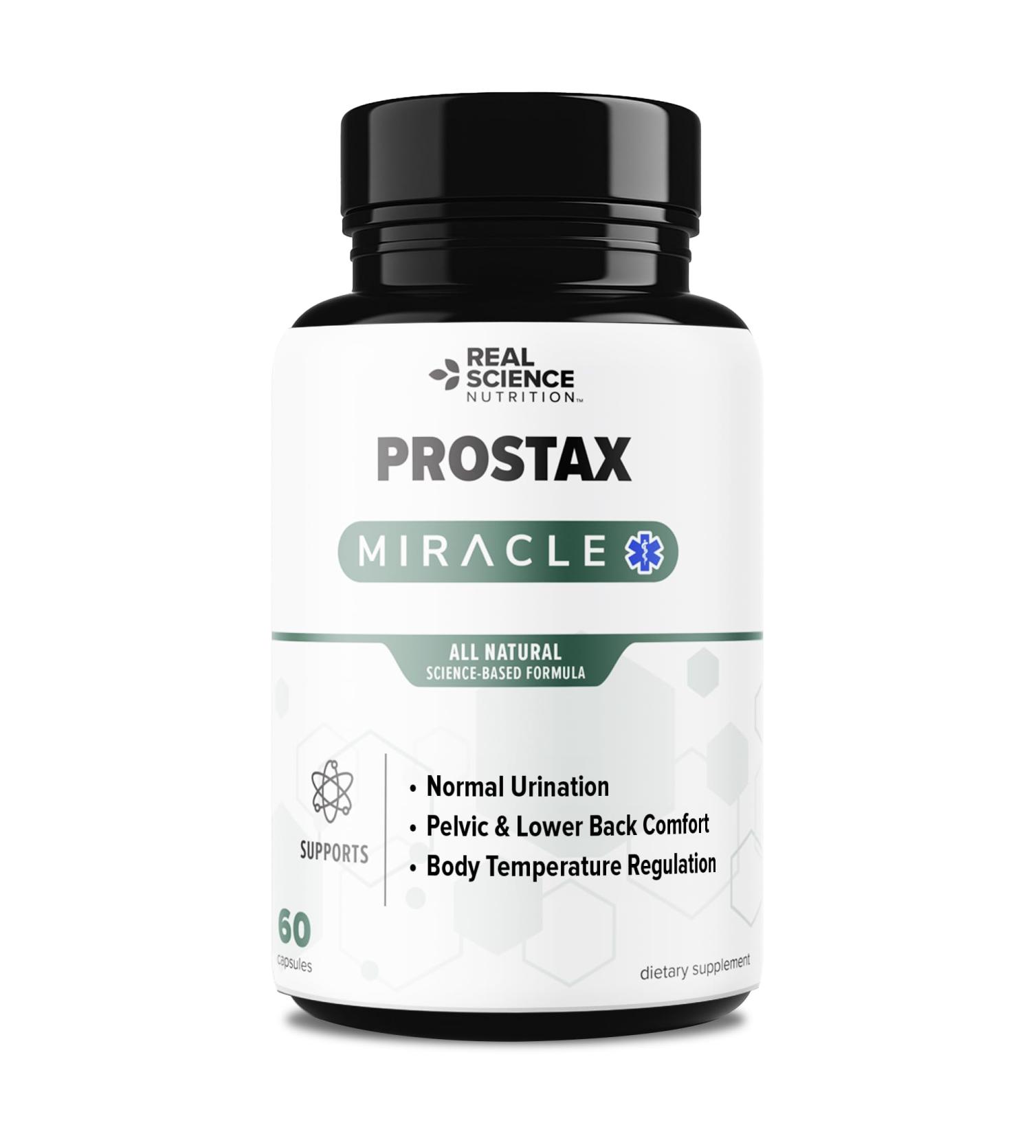 Real Science Nutrition Offers Prostax Miracle: A Natural Supplement for Bladder and Kidney Health Mens Health Products - Buy Online on GoSupps.com