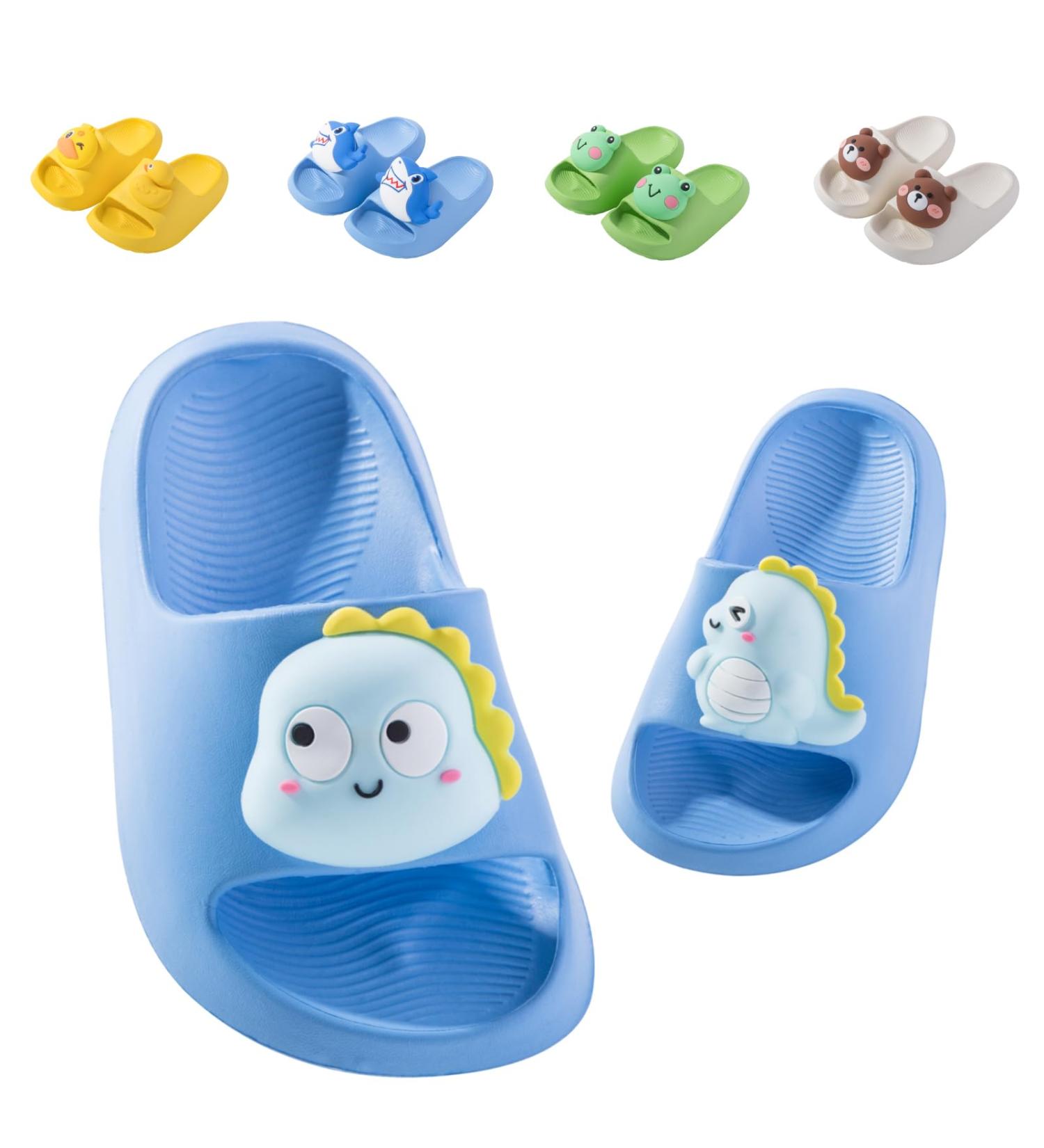 Flat Gripbound Children s Summer Slippers | Dinosaur Beach Sandals & Anti-Slip Parent-Child Bathing Shoes (EU 28) - Buy Online on GoSupps.com