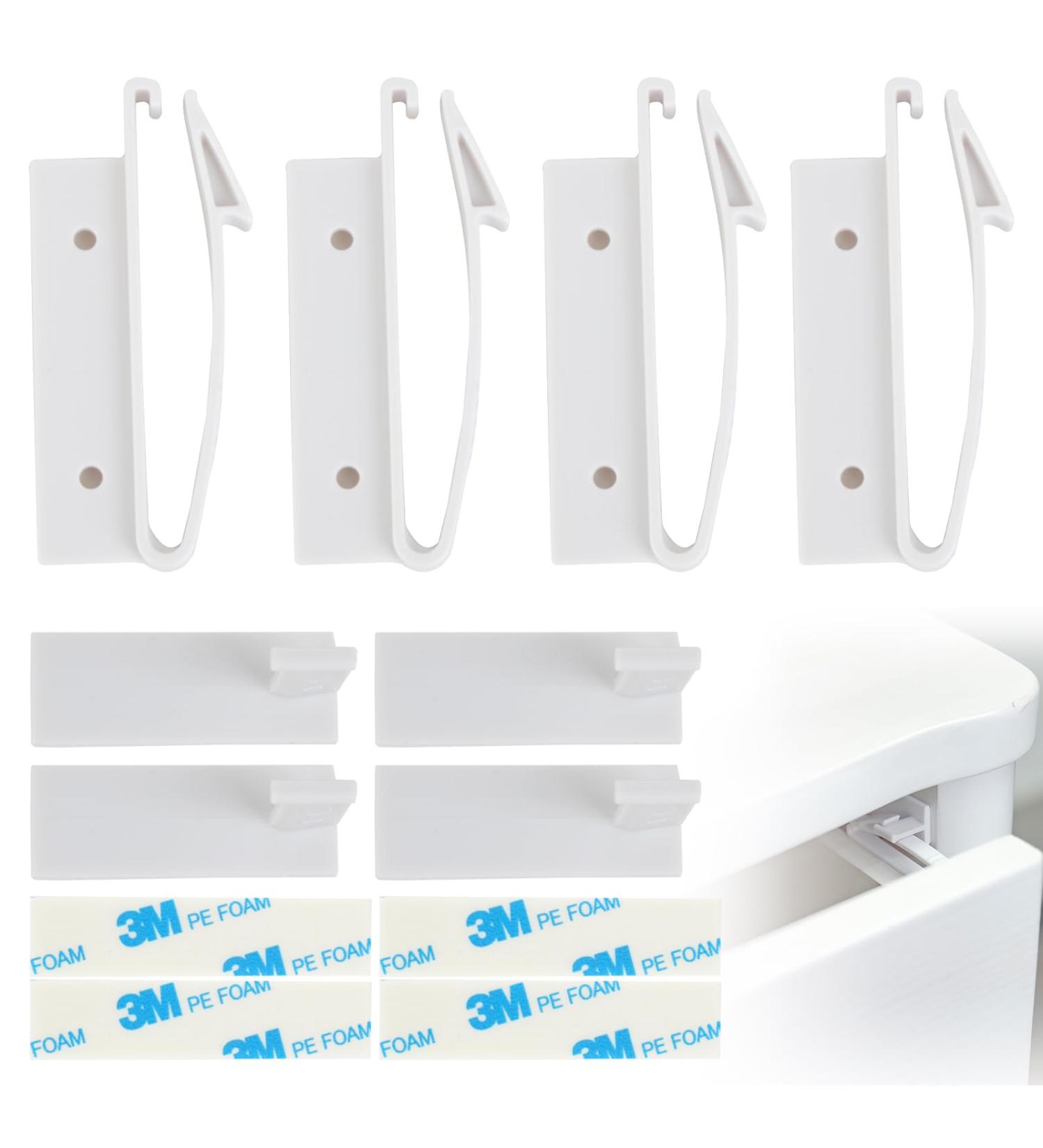 4 Pcs Invisible Drawer Locks Proof Draw & Cupboard Hidden Locks for Child Baby Safety Locks with Strong Adhesive for Cabinet Cupboard and Other Furniture No Drilling Required Easy Install(White) - Buy Online on GoSupps.com