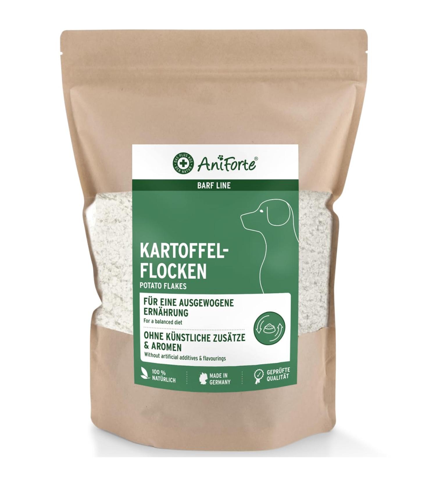 AniForte Potato Flakes for Raw Food 1kg - Barf Supplement for Dogs - Buy Online on GoSupps.com