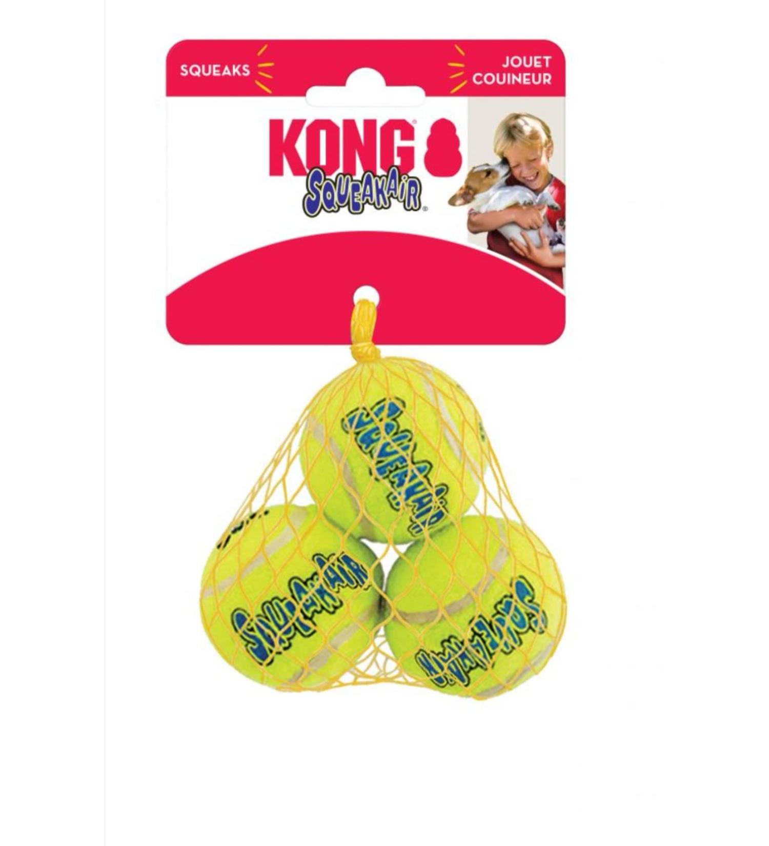 Kong Air Dog Squeaker Tennis Balls Small 3pack - Buy Online on GoSupps.com