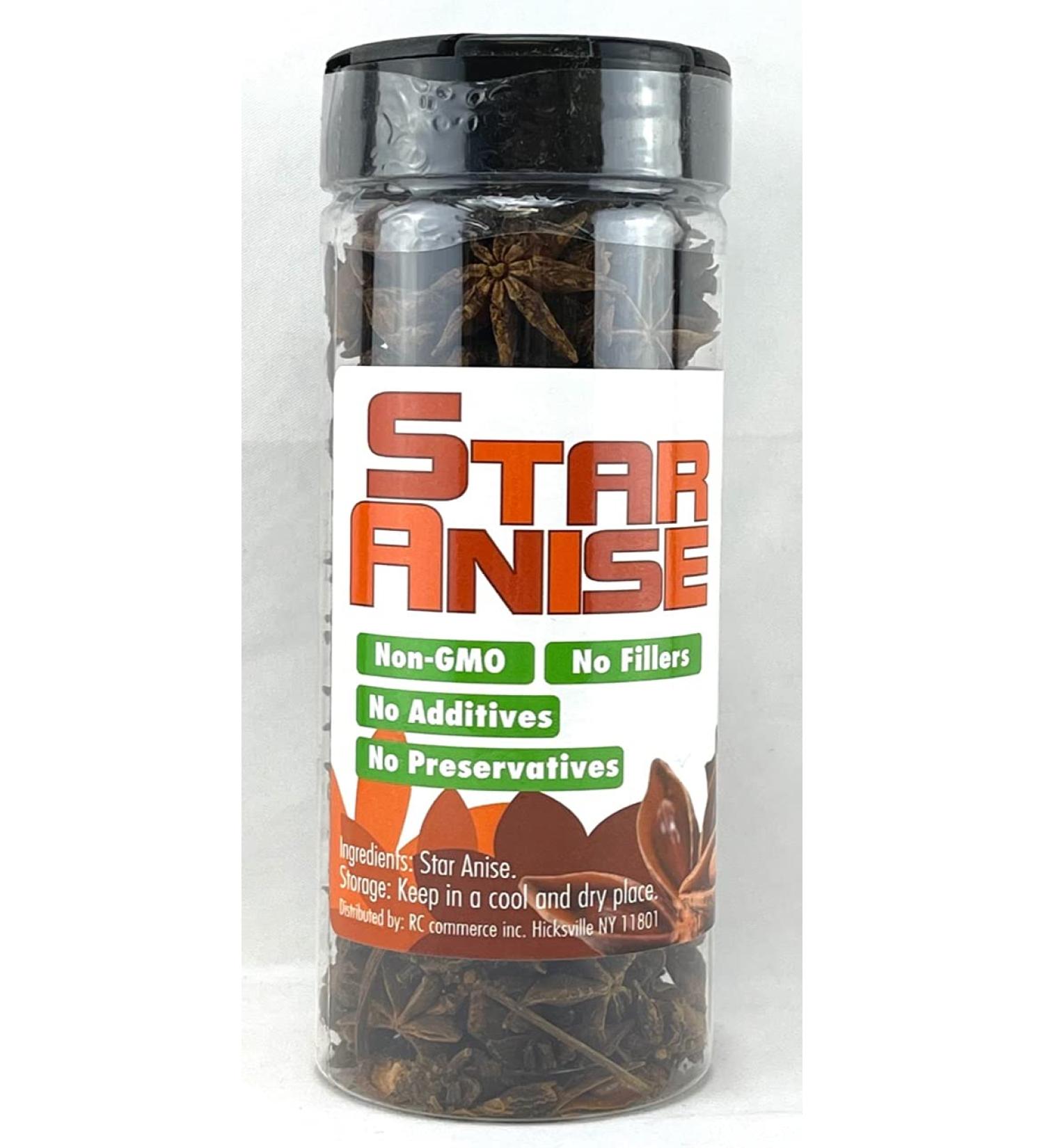 Apexy Star Anise Seeds , Whole Chinese Star Anise Pods, 3.5oz . great for baking and tea, Dried Anise Star Spice, Star Anise Seed Pods