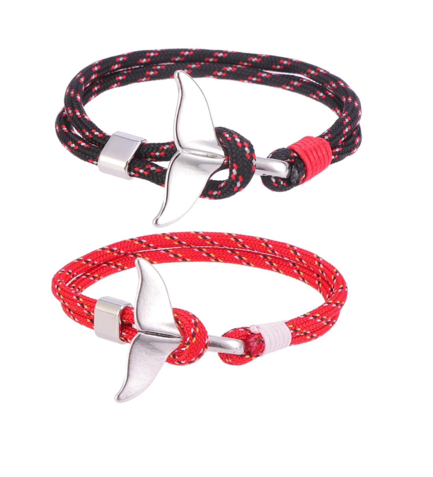BESPORTBLE 2pcs Ocean Couple Wrist Band Matching Bracelets for Couples Ocean Anchor Bracelet Coastal Bracelets Hand Rope Bracelet Coastal Friend Bracelets Christmas Women's Rope Twine Lovers - Buy Online on GoSupps.com
