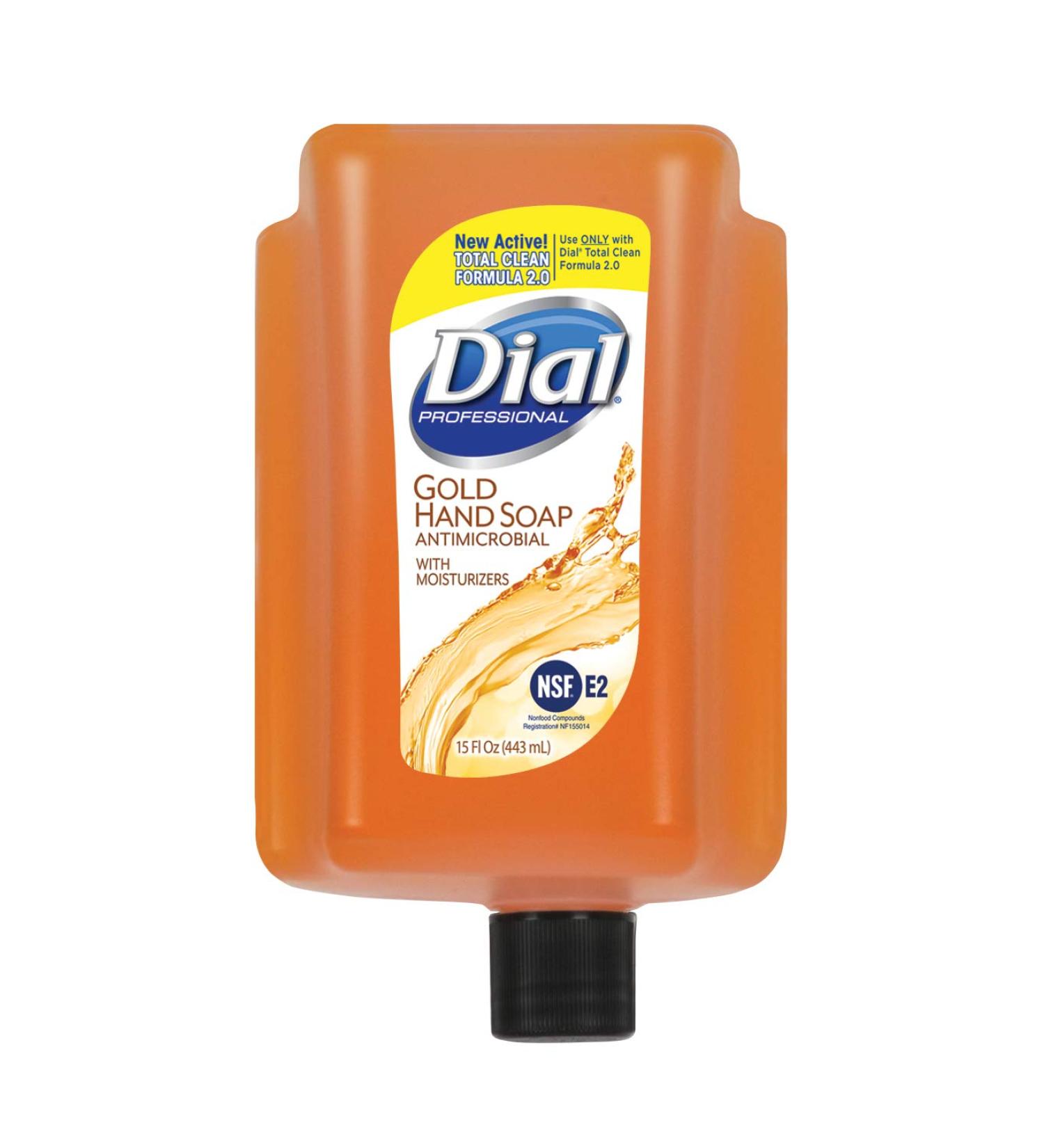 Dial - 17000985619 Gold Hand Care Anywhere Antibacterial Liquid Hand Soap 15oz Refill Bottle (Pack of 6) - Buy Online on GoSupps.com