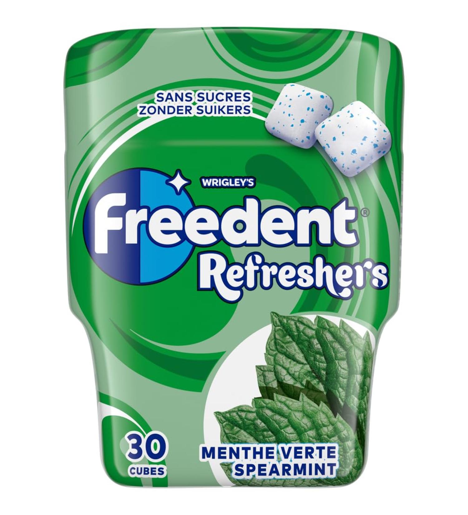 FREEDENT Refreshers Chewing Gum Mint Green Box of 30 Dragees 67 g - Buy Online on GoSupps.com