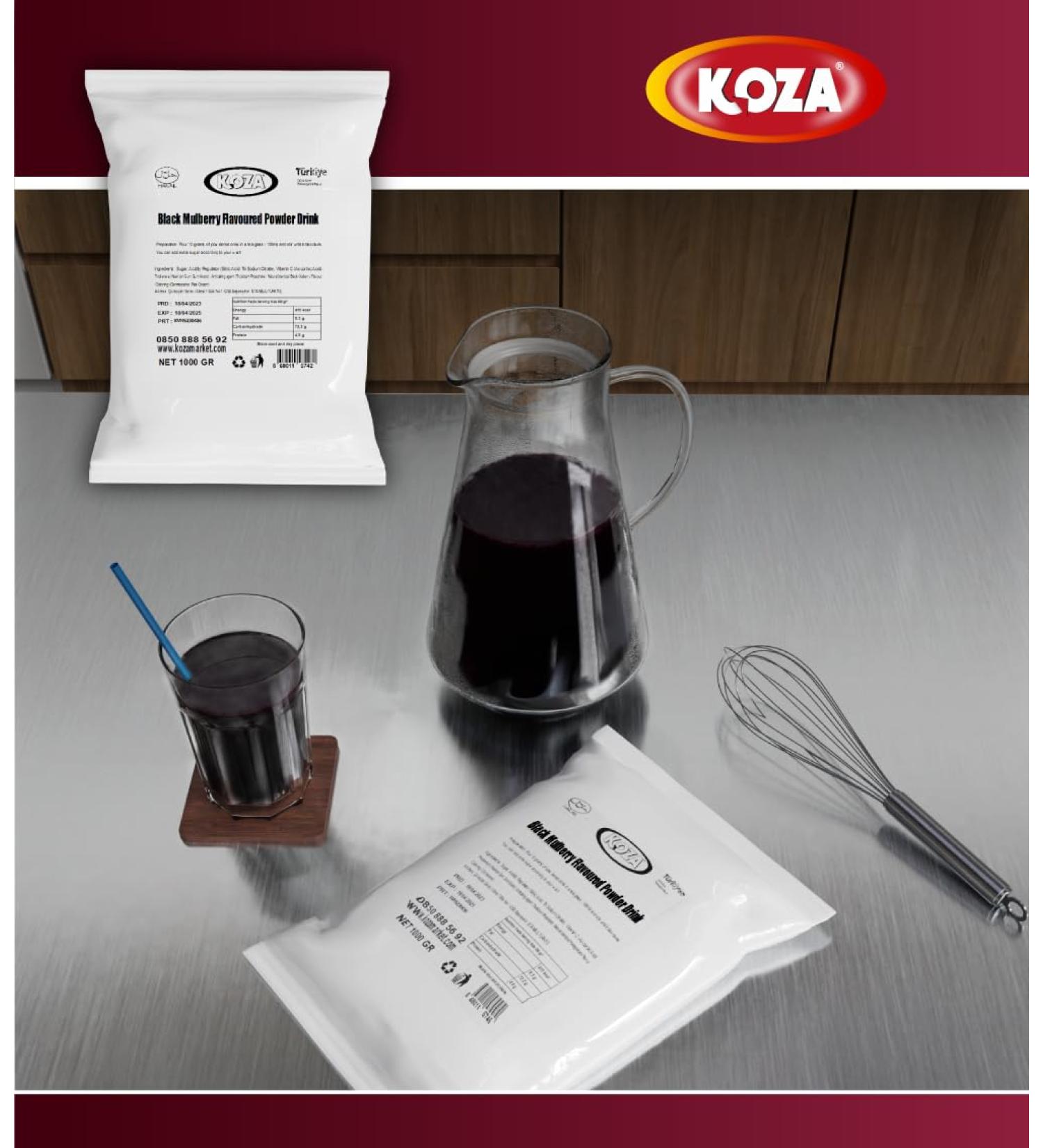 KOZA Instant Drink Powder in 1000g Sachet | Hot or Cold Drink Powder | Turkish Tea | Tea Powder