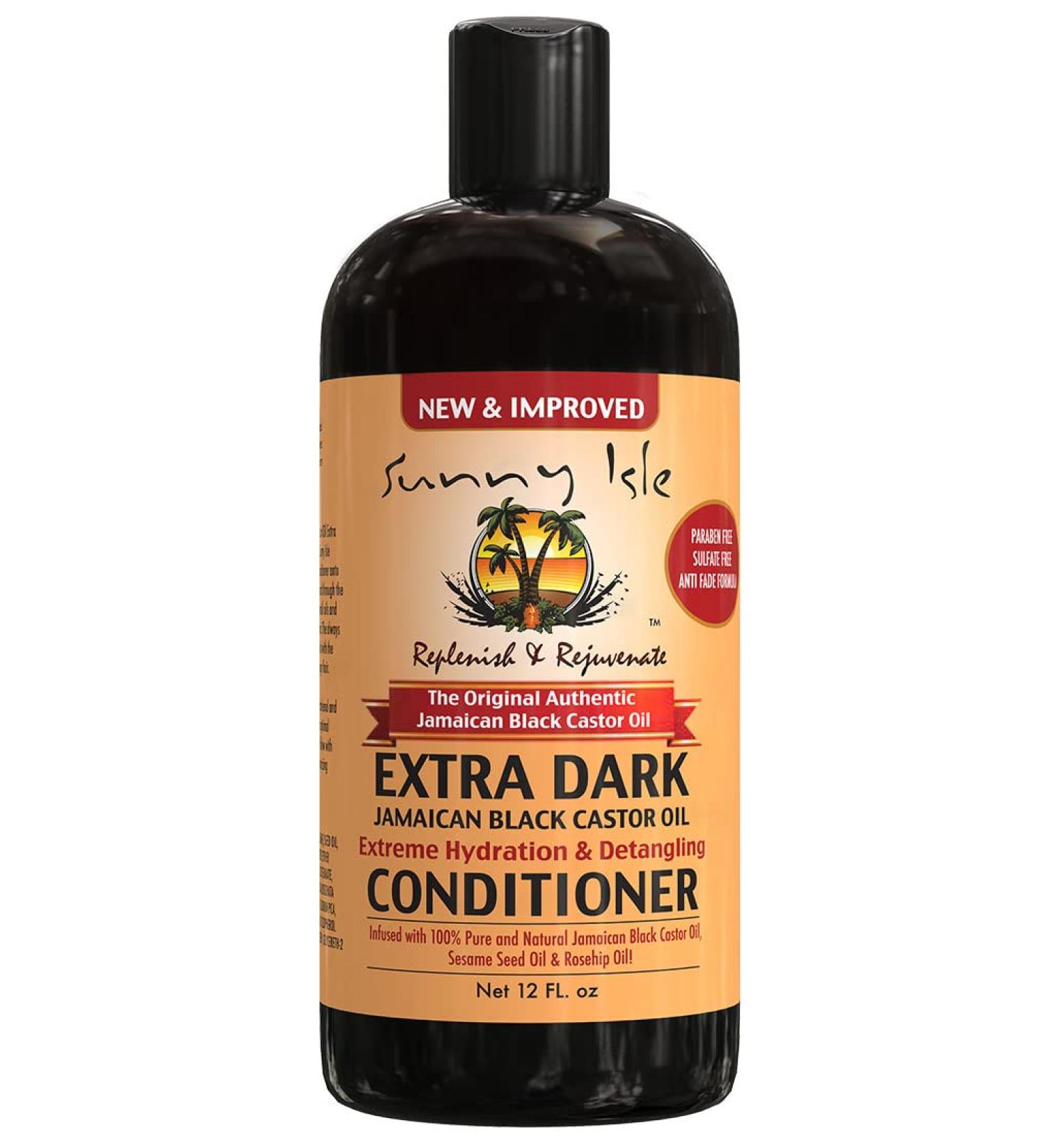 Sunny Isle Extra Dark Jamaican Black Castor Oil Conditioner - 12 fl oz | Nourishing Hair Repair - Buy Online on GoSupps.com