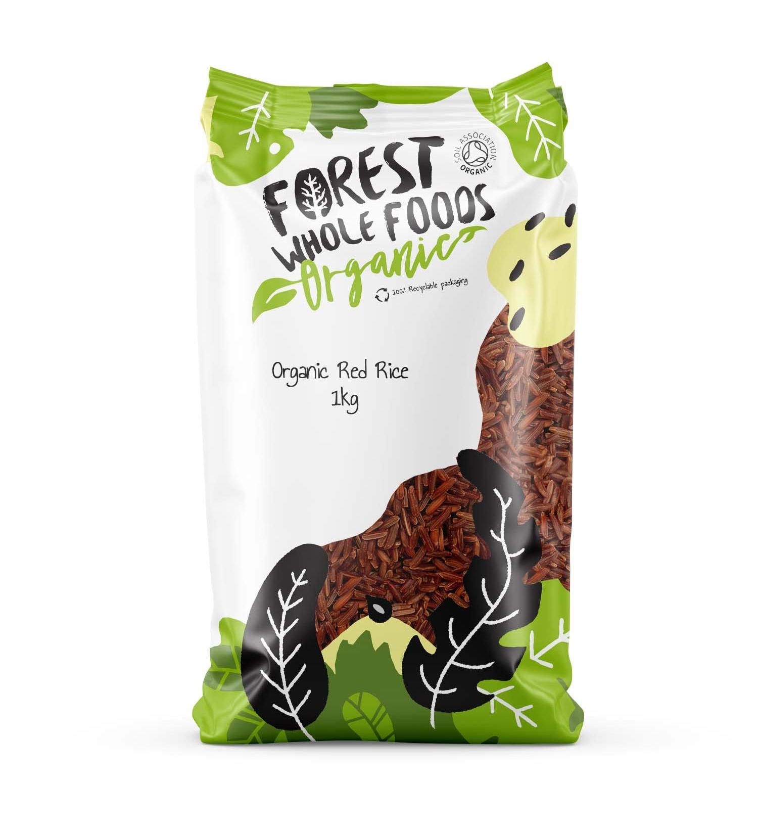 Forest Whole Foods Organic Red Rice 1kg - Premium Quality, Natural, and Nutritious - Buy Online on GoSupps.com