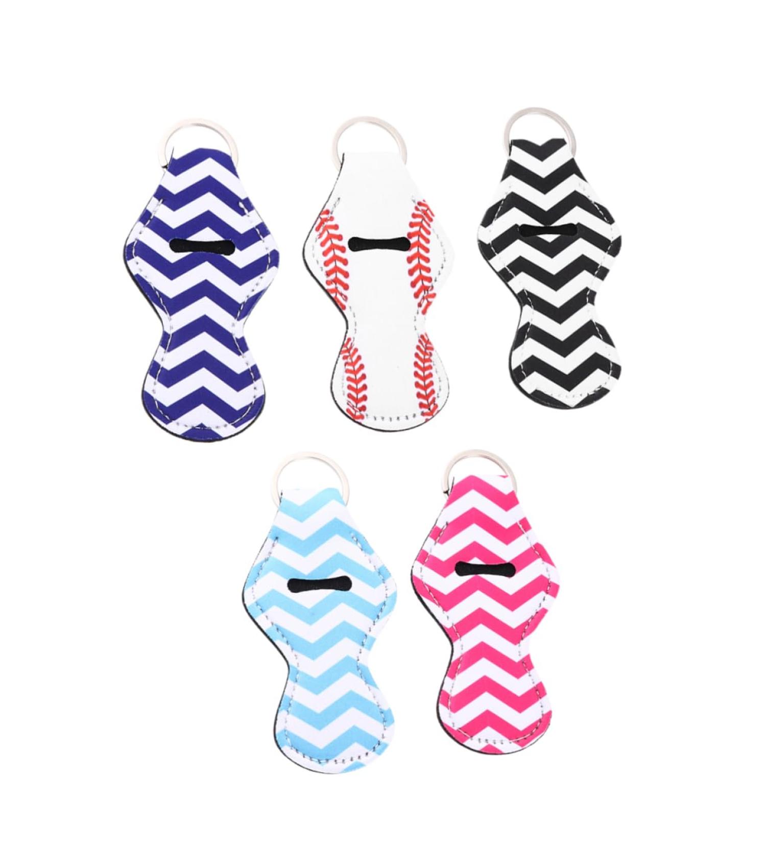  BIUDECO 5 Pieces Neoprene Wrist Key Ring Keychain Neoprene Lip Llaveros Para Mujer Wrist Key Chain Key Ring For Key Ring Miss Label Waterproof - Buy Online on GoSupps.com