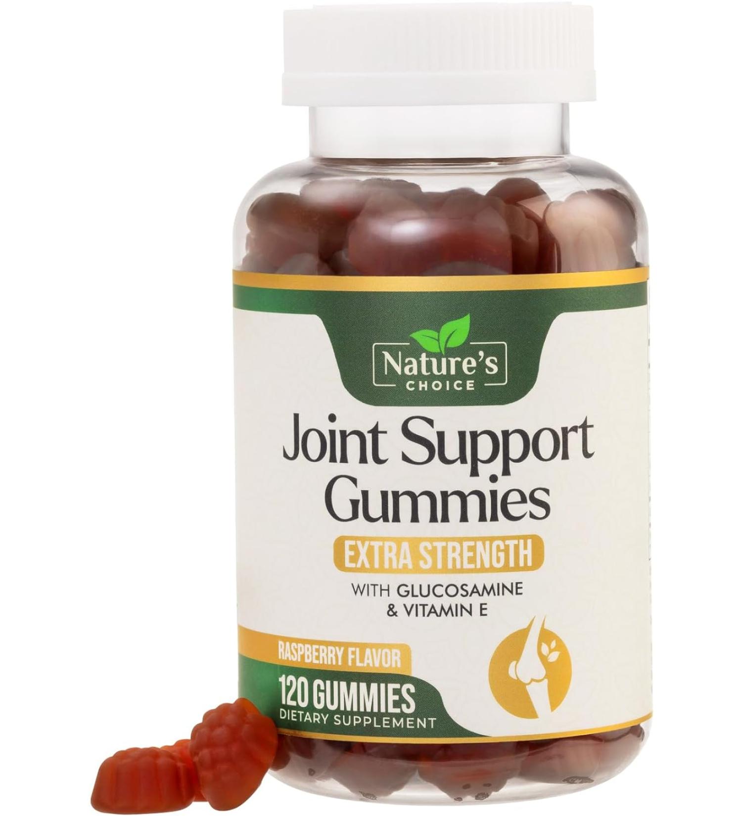 Glucosamine Gummies Extra Strength Joint Support with Vitamin E - 120 Count - Men and Women Chewable Supplement for Cartilage & Flexibility - Buy Online on GoSupps.com