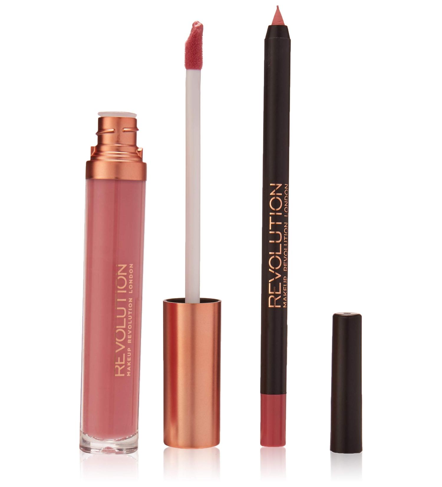 Buy Makeup Revolution Retro Luxe Matte Lip Kit - Grandee | 2 Pieces for Perfect Lips - International Shipping Available - Buy Online on GoSupps.com