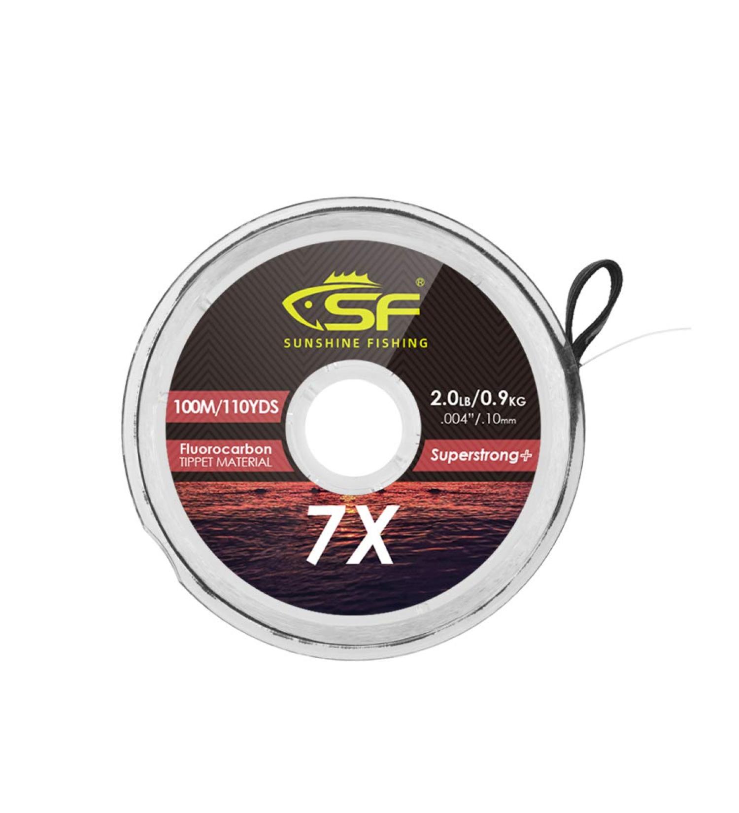 SF Clear Fluorocarbon Tippet Line for Trout Fishing - 100M 3X Leader Tippet - Buy Online on GoSupps.com