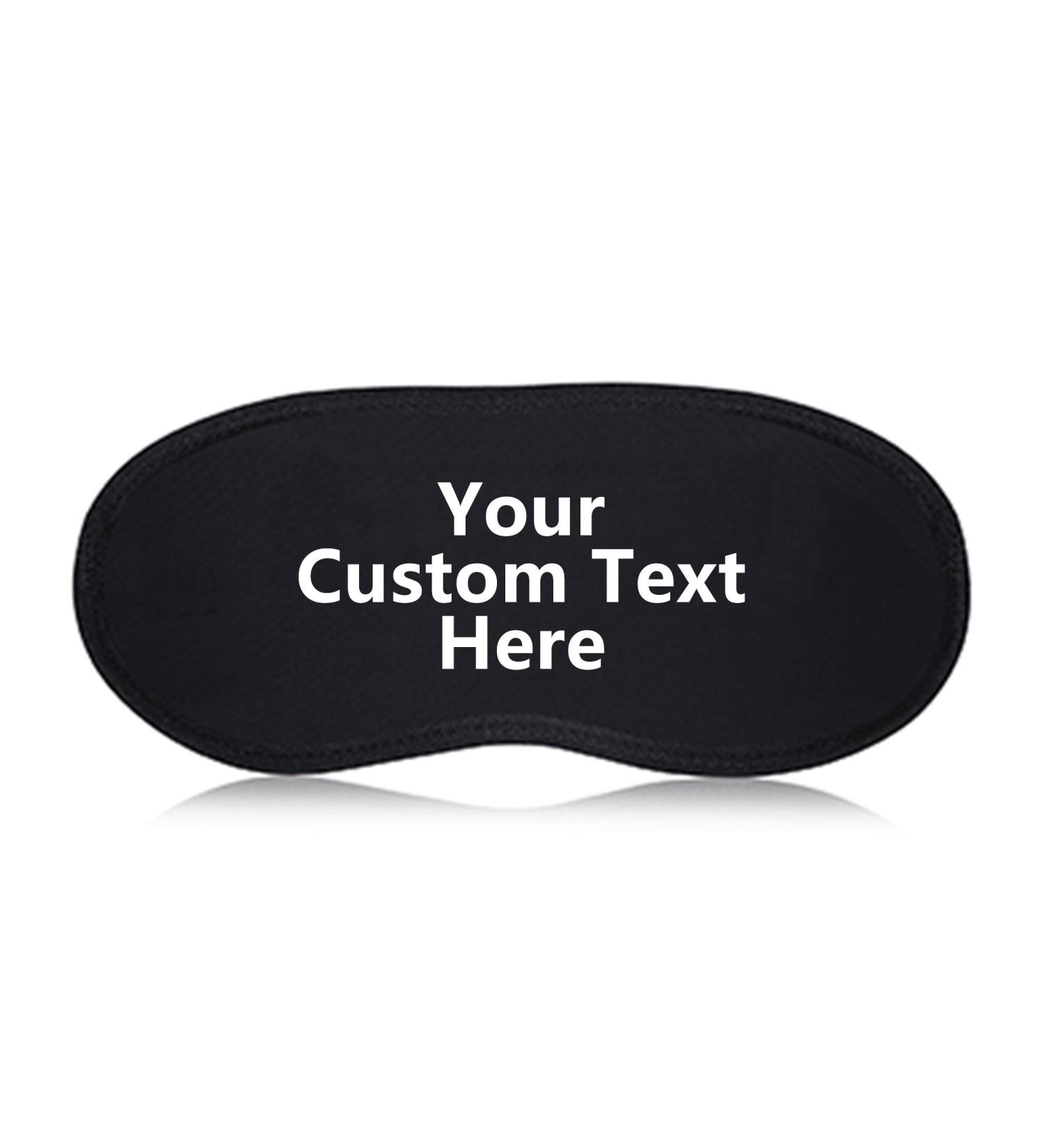 Personalized Sleep Mask with Custom Print - Create Your Own Funny Eye Mask (Add Text) - Buy Online on GoSupps.com