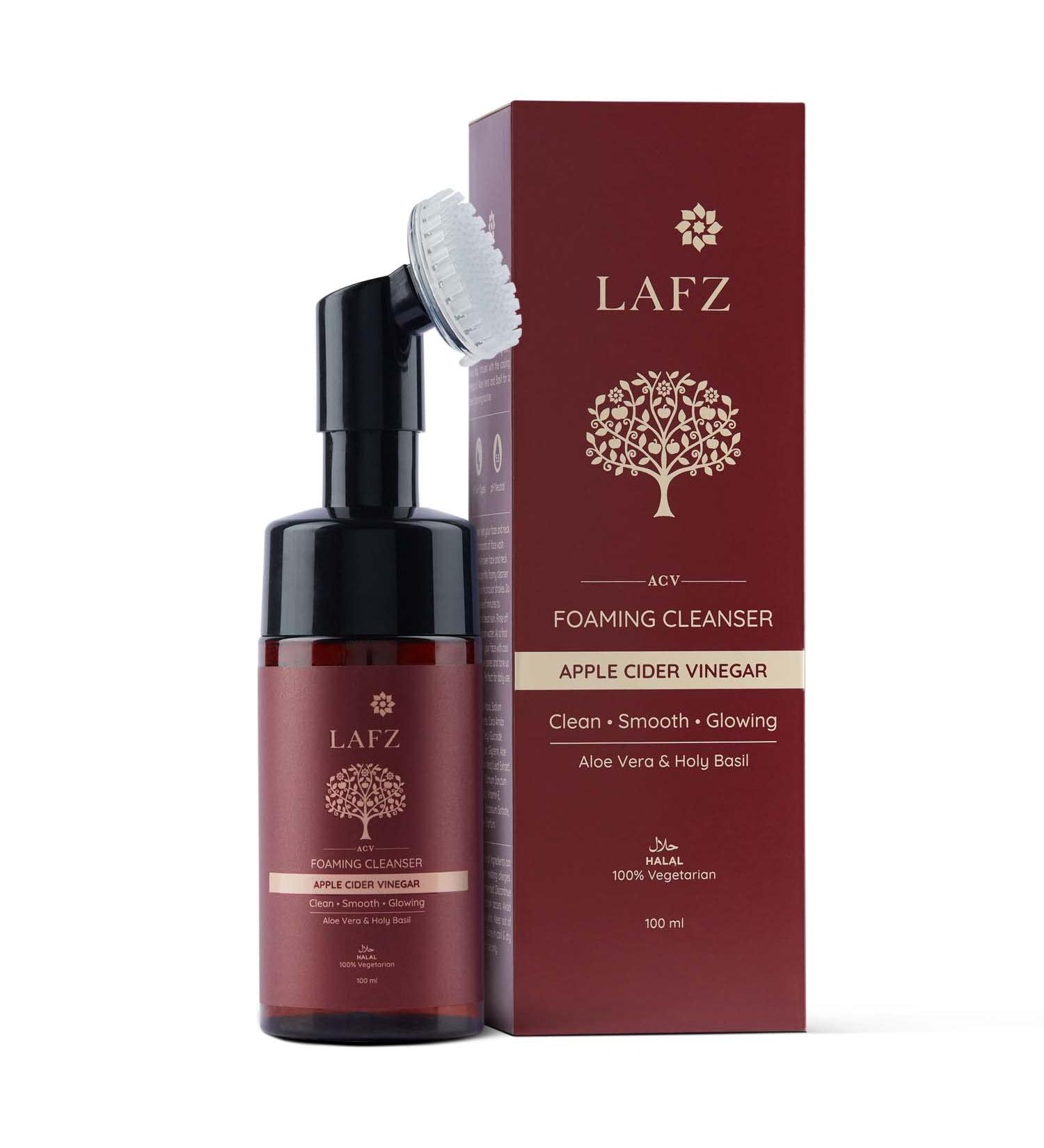 Lafz Apple Cider Vinegar Foaming Face Wash - Deep Cleansing Brush for Men & Women | 100 ml - Shop Internationally - Buy Online on GoSupps.com