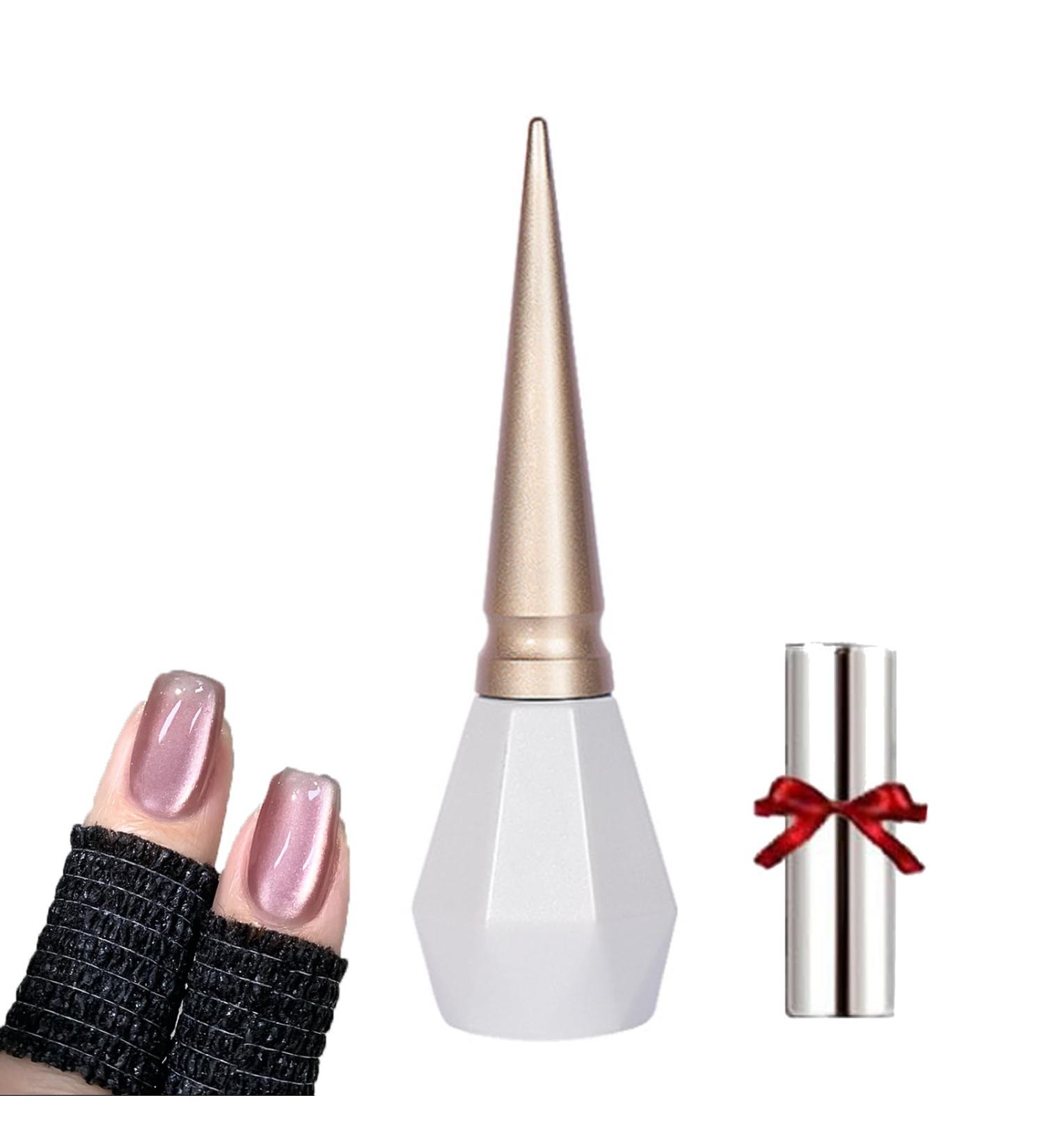 Rolita Gel Polish Rolita Nail Polish Cat Eye Gel Nail Polish Nude Ice-Clear Jade Gel Glitter Crystal Gel Nail Polish with Magnet Crystal Cat Eye Gel Polish Silver (Y-31) - Buy Online on GoSupps.com