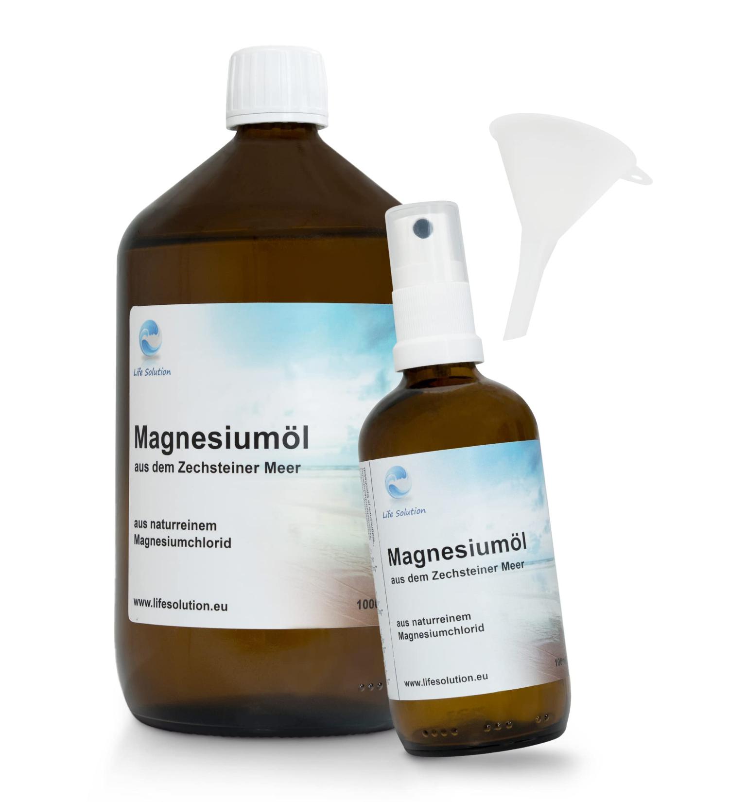 Zechstein Magnesium Oil - Pure Magnesium Spray for Muscle Relaxation | 1000ml Massage Oil - Buy Online on GoSupps.com