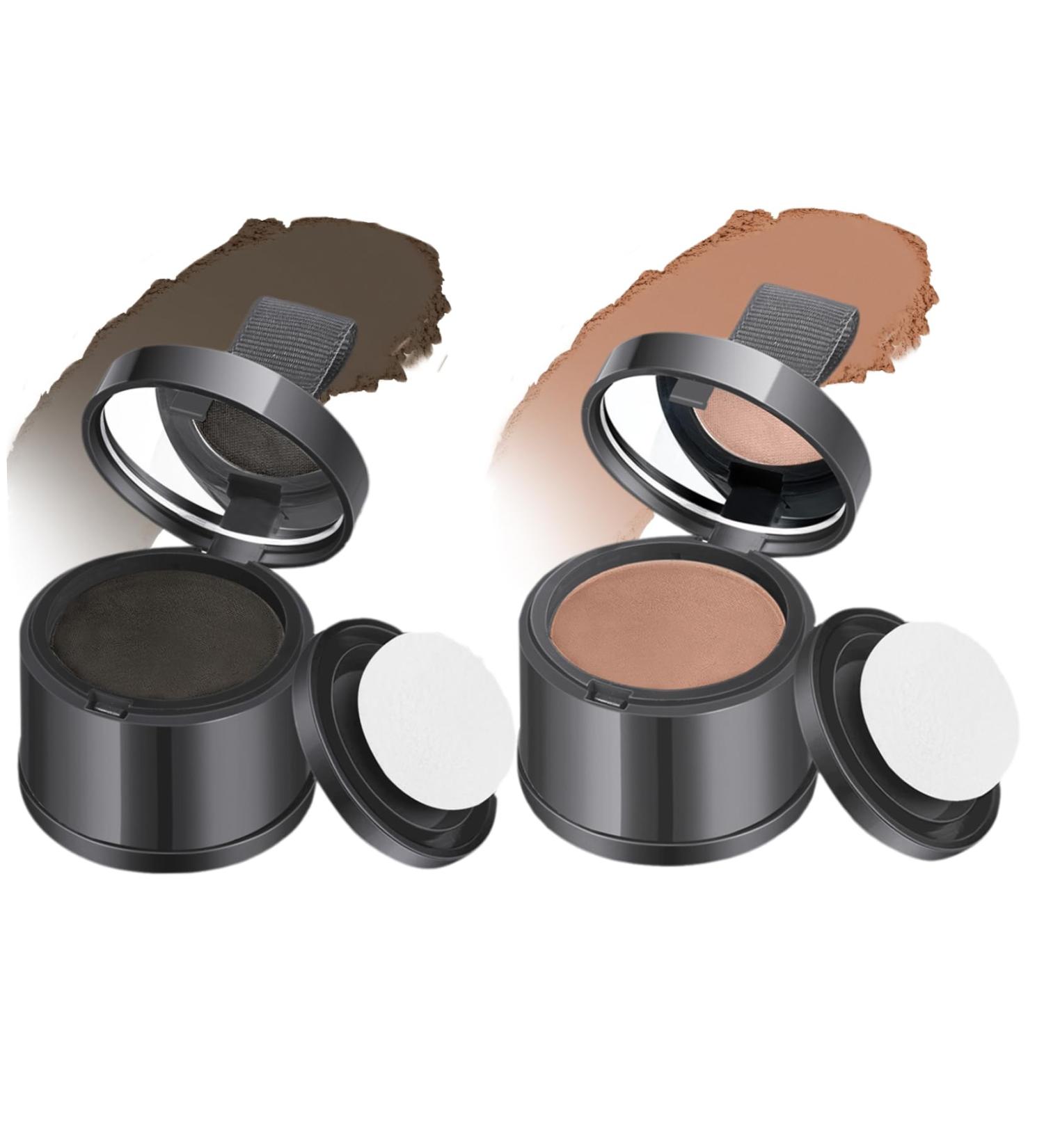 2Pcs Root Touch Up Powder Windproof & Sweatproof Hairline Powder for Women & Wen Natural Stain-Proof Hair Loss Concealer Hairline Powder for Thinning Hairline Light Brown & Black. Light Brown Black - Buy Online on GoSupps.com