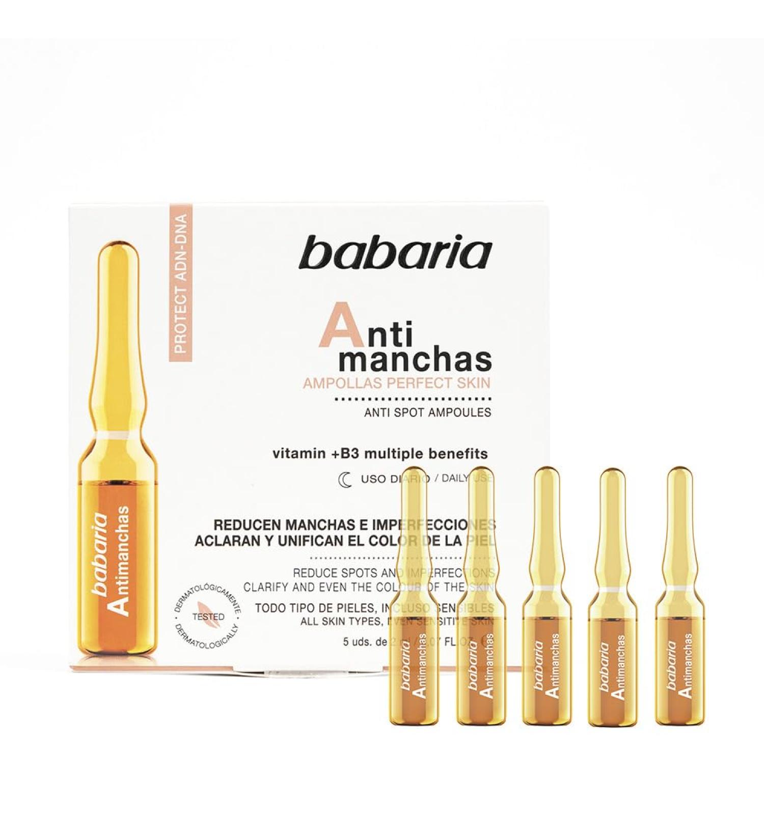 Berioska sl Babaria Antispot facial ampoules with Vitamin B3 10ml 5pcs x 2ml - Buy Online on GoSupps.com