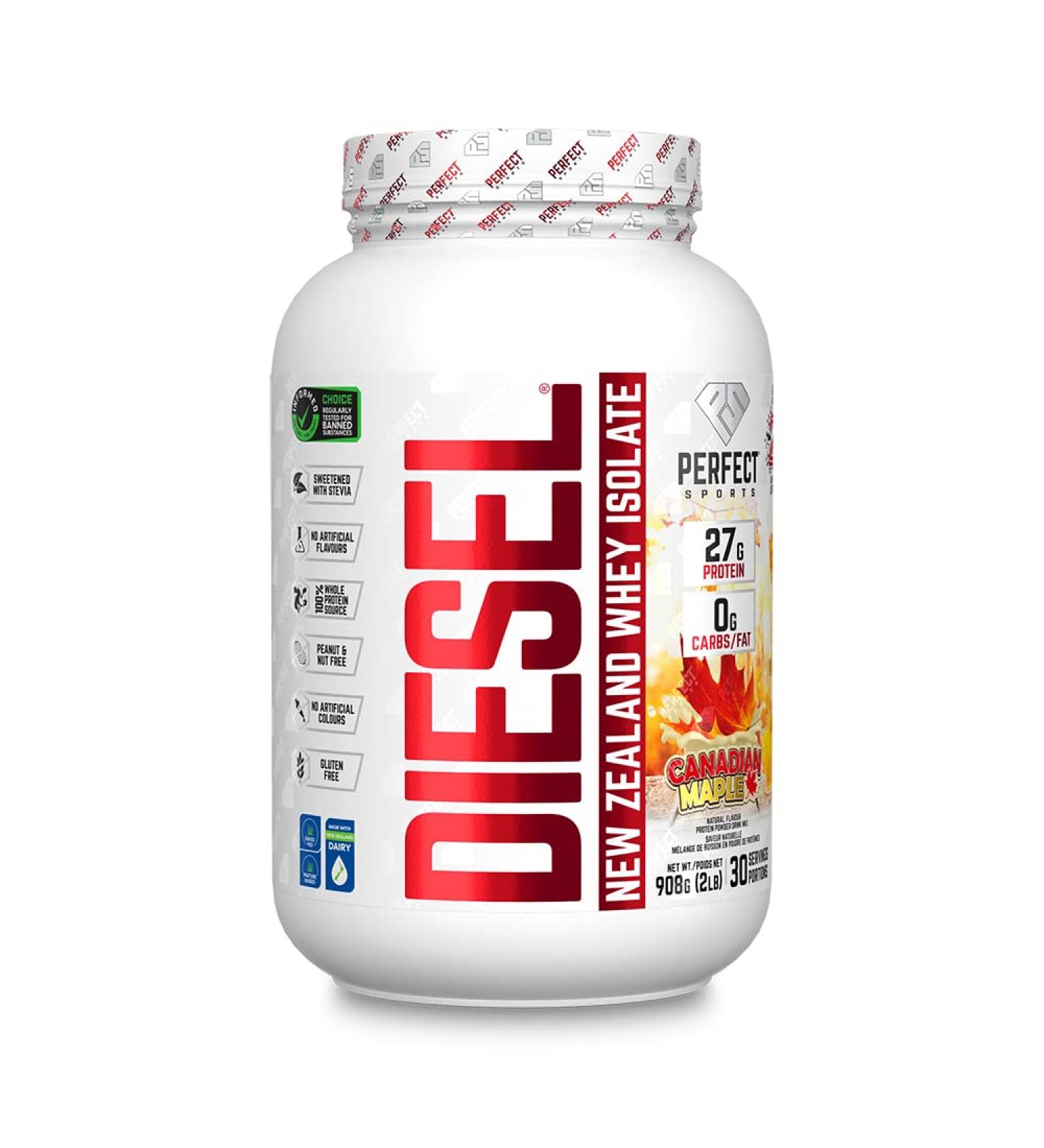 DIESEL - New Zealand Whey Protein Isolate 2lb Canadian Maple Canadian Maple 908 g (Pack of 1) - Buy Online on GoSupps.com