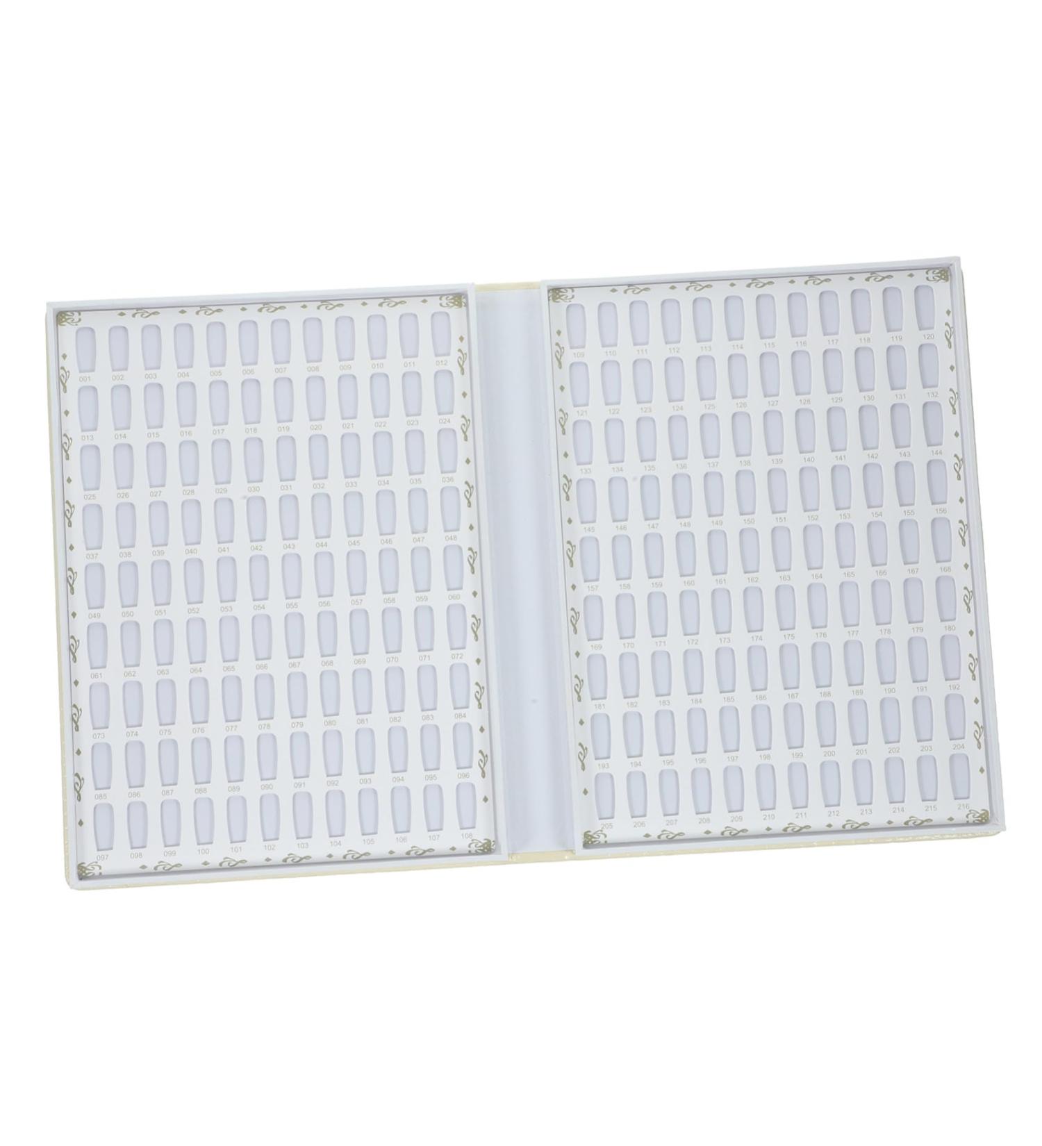  PAMINGONO 216 color show card nail polish display nail glitter display of the nail color chart Nail polish color chart colors nail polish color show card nail polish glue display card - Buy Online on GoSupps.com