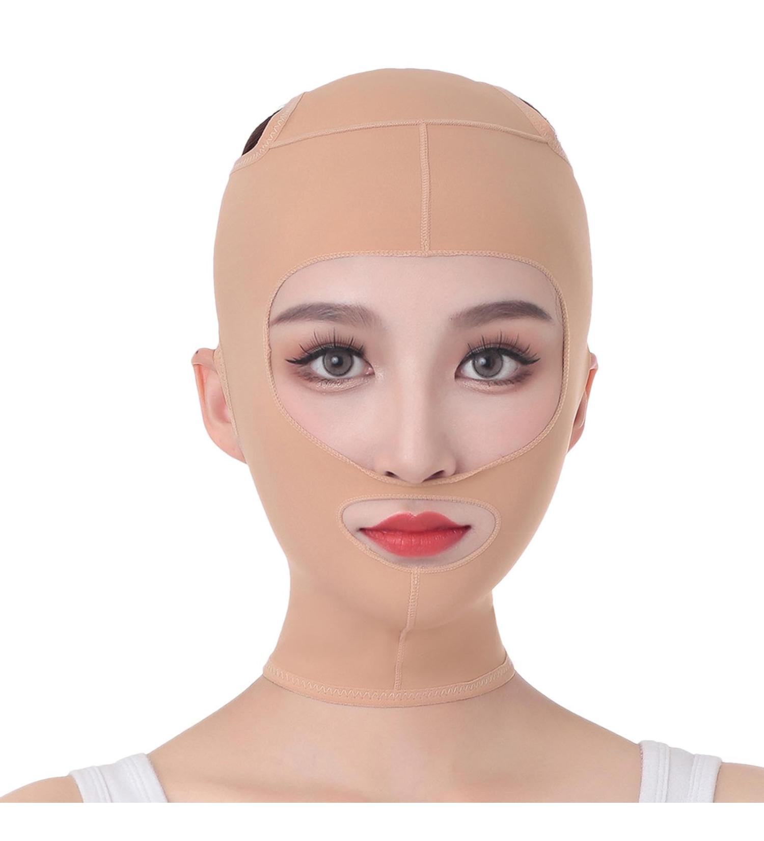 Geteawily Double Chin Strap Face Slimming | Reusable Facial Slimming Strap | Face Slimming Lift Tape Enhancer Face Shaping Lifting Belt for Firming Tightening Skin - Buy Online on GoSupps.com