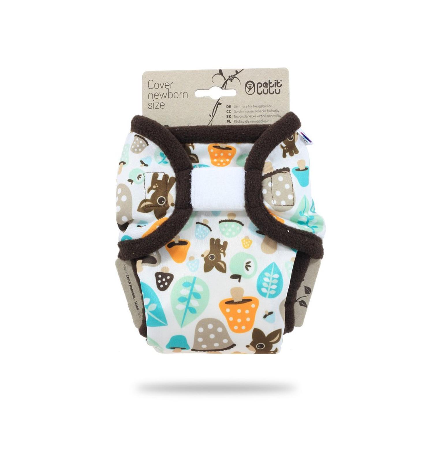 Buy Petit Lulu Newborn Overpants (2-6 kg) for Cloth Diapers - Velcro Animals & Mushrooms - International Shipping Available - Buy Online on GoSupps.com