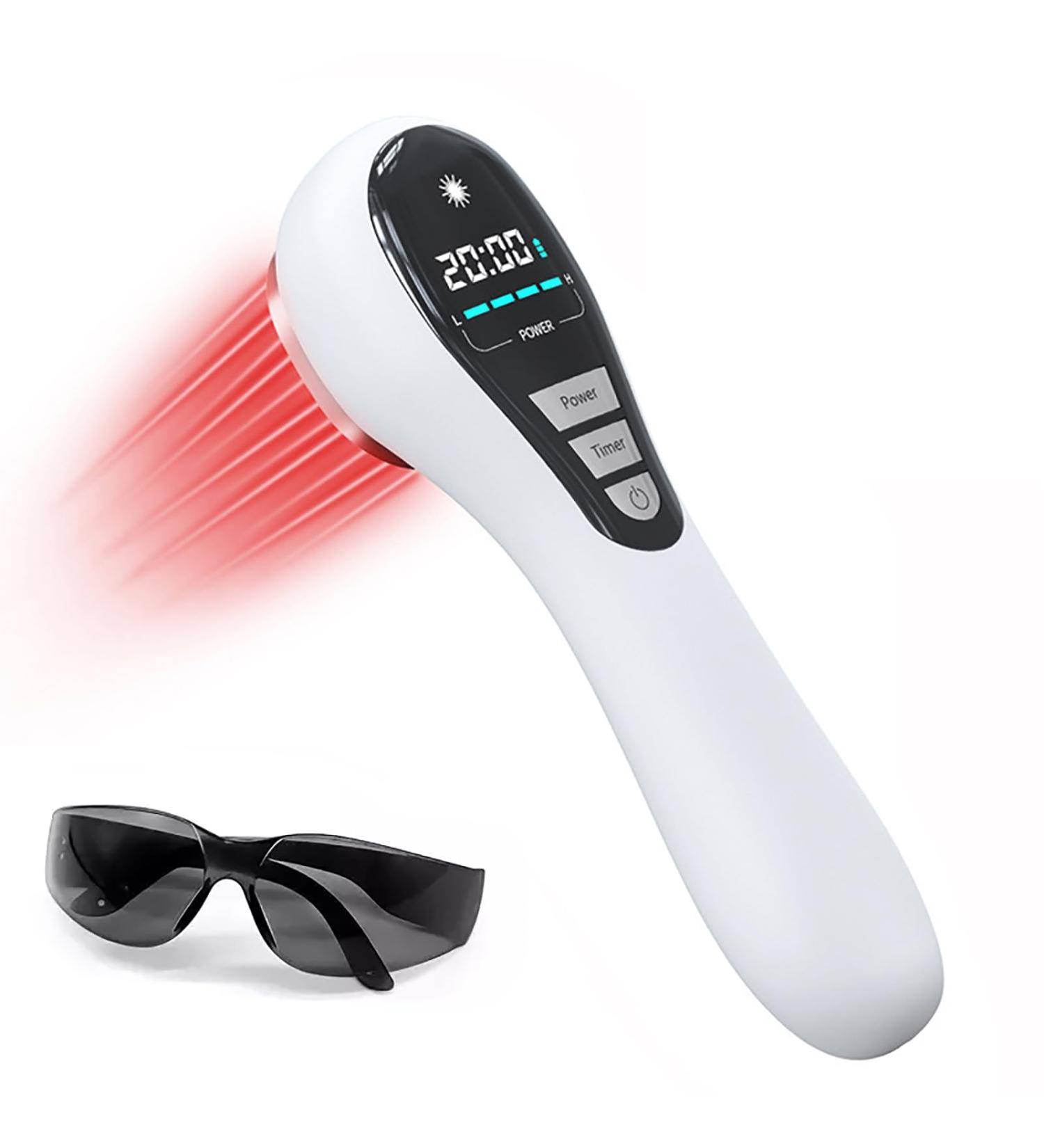 Red Light Device Red Light Physical Treatment Device 3 X 808nm and 14 X 650nm Red Light 2600 MHA Large Battery 5/10/15/20 Timer and Adjustable Intensity for Joint Knee Shoulder Pet - Buy Online on GoSupps.com