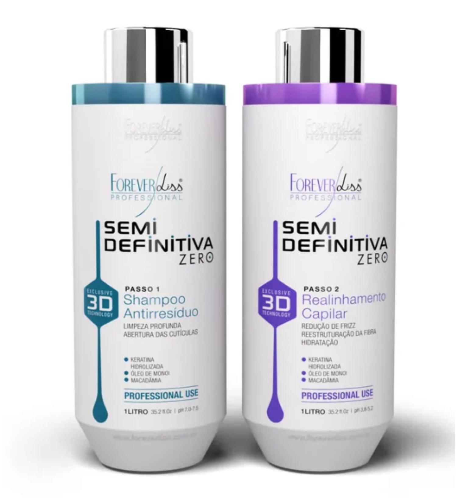 Forever Liss Semi Definitive Brush 3D Power System Kit keratina shampoo - Buy Online on GoSupps.com