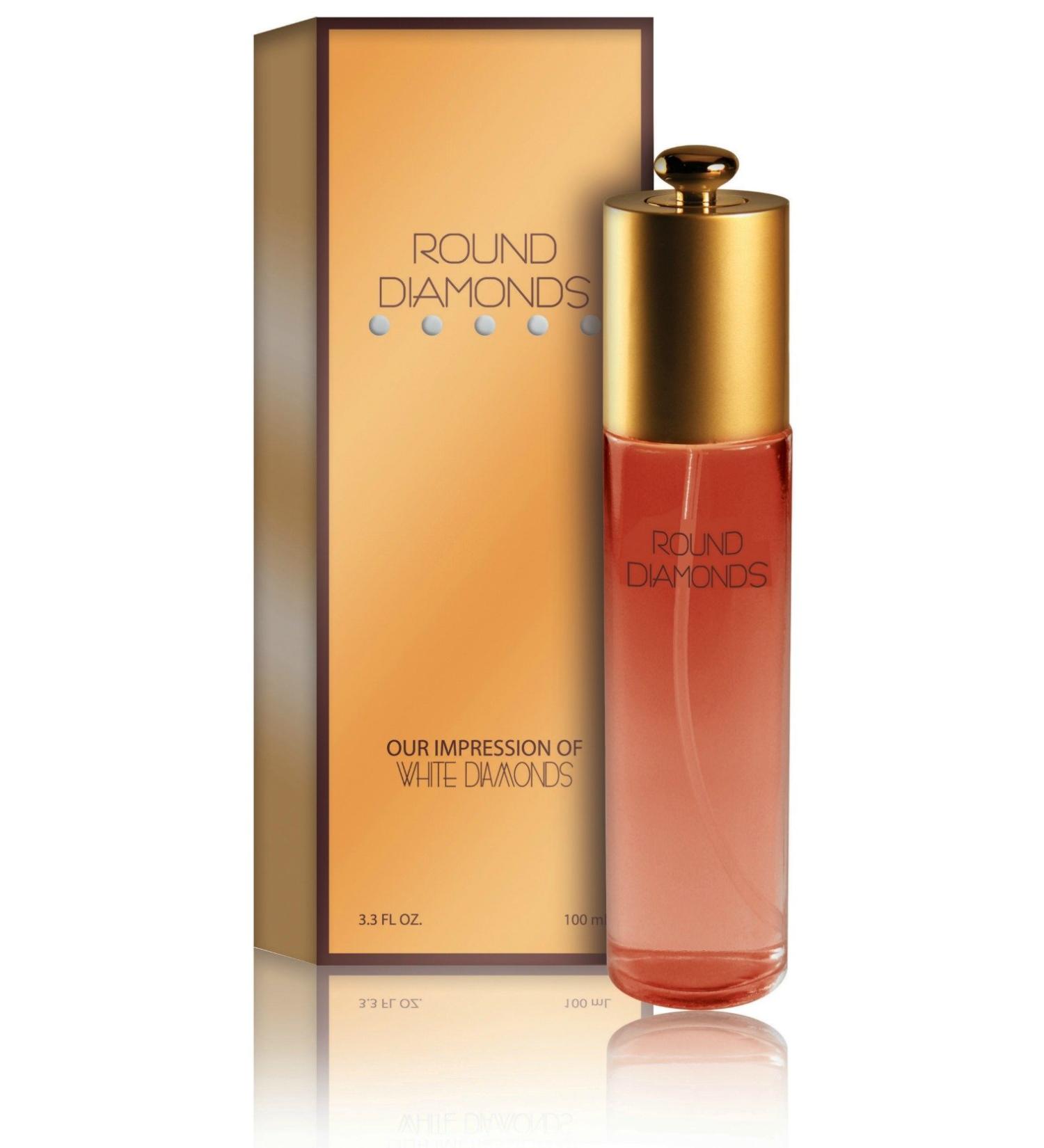 Round Diamonds Perfume - Our Impression of White Diamonds: Size 3.3 Ounce