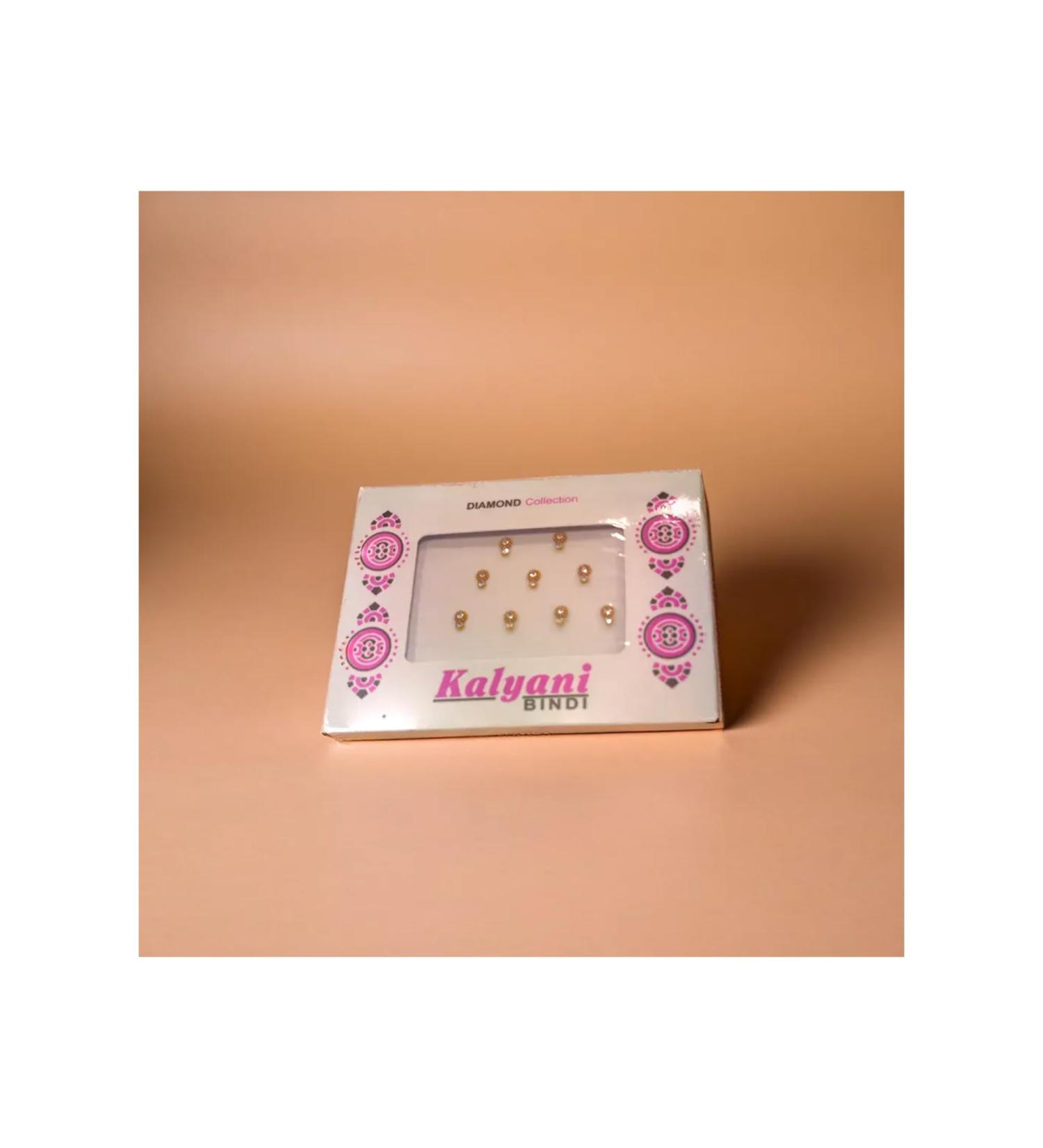 Stylish Designer Bindis for Forehead Gold & Silver Tikki Stickers | Round 3 Dot Stone Bindi for Women (CM-Bindi-14 - Buy Online on GoSupps.com