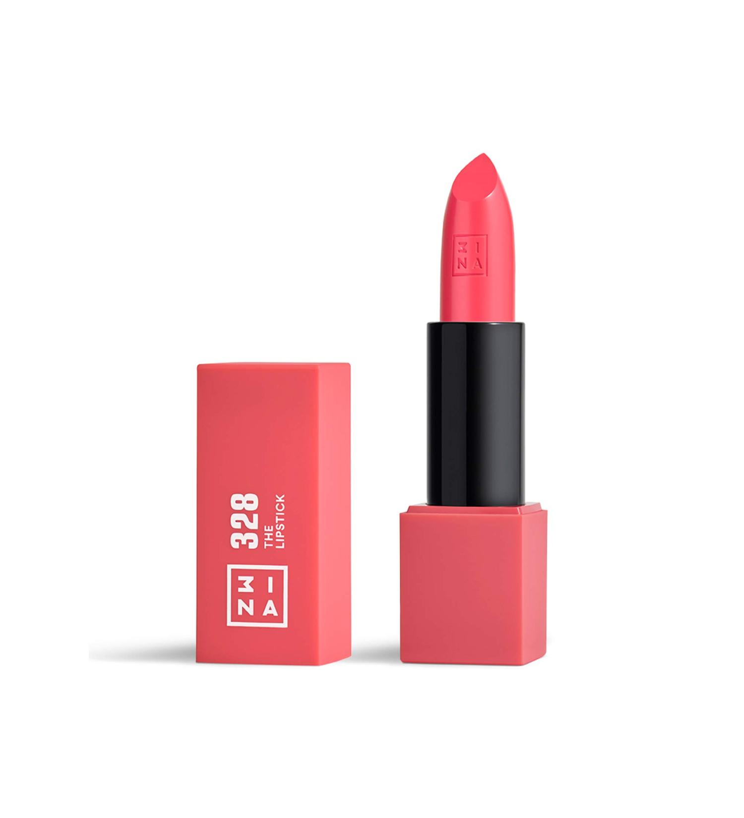 3INA Makeup Electric Pink Lipstick - Long Lasting Matte Finish with Vitamin E & Shea Butter - Vegan & Cruelty Free - Buy Online on GoSupps.com