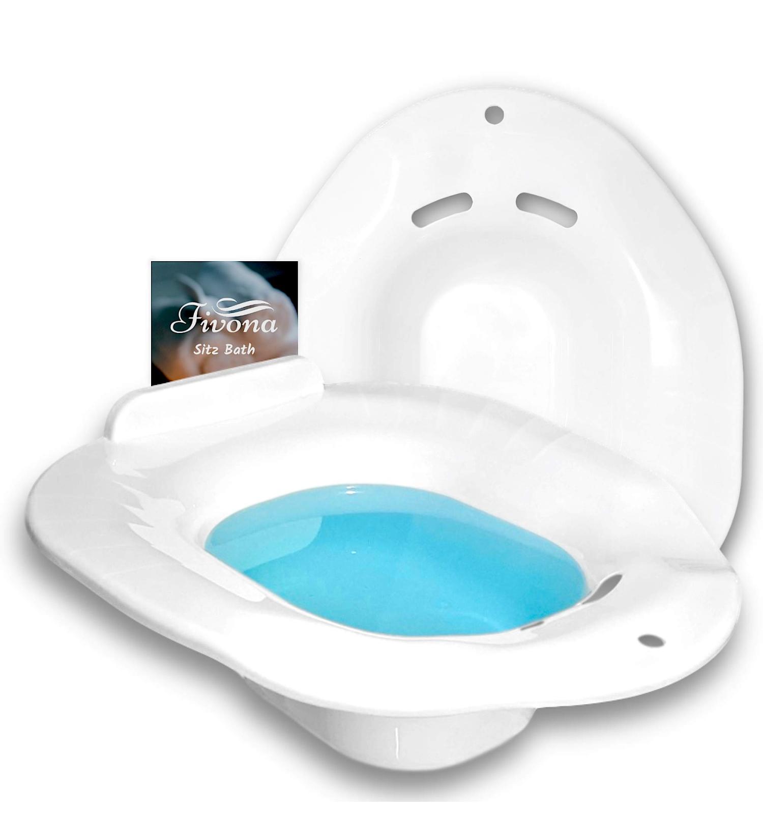 Fivona Sitz Bath Seat for Postpartum Care and Hemorrhoid Treatment - Universal Fit Yoni Steaming Bowl for Soothing Relief - Buy Online on GoSupps.com