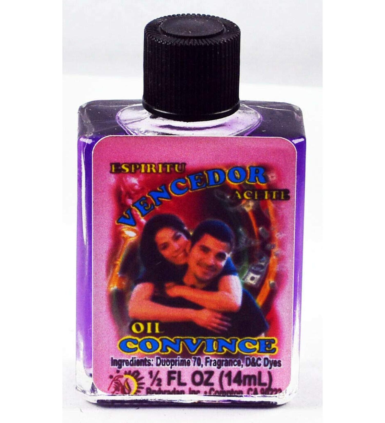 1 Piece BRYBRADAN Convince Spiritual Oil VENCEDOR ACEITE ESPIRITUAL -1/2 FL OZ 14.7ML CONVINCE 1 Fl Oz (Pack of 1)