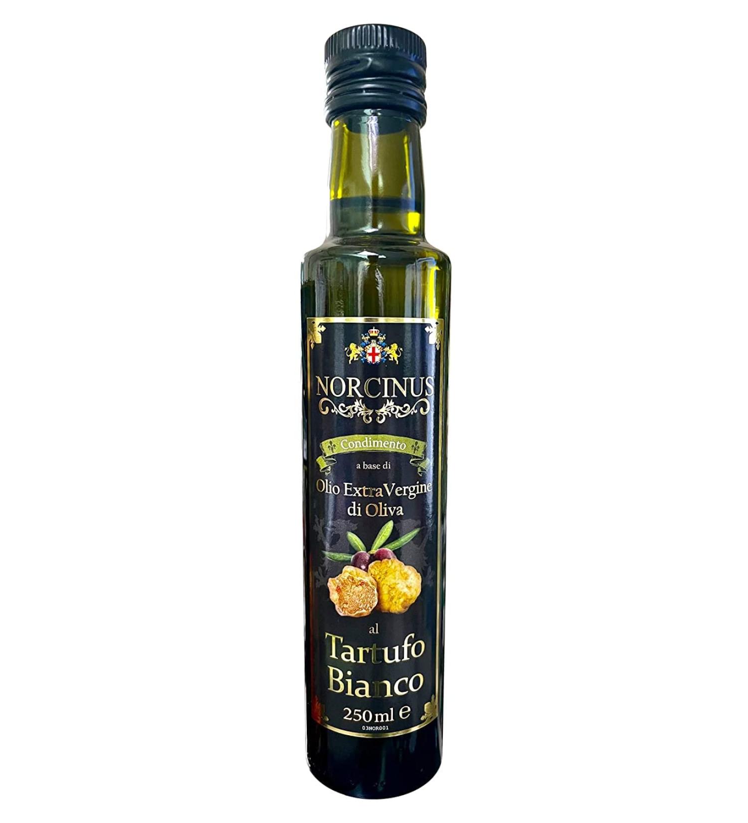 Norcinus Truffle Oil | Extra Virgin Olive Oil with White Truffle 250ml | Elevate Your Dishes to Gourmet Perfection - Buy Online on GoSupps.com