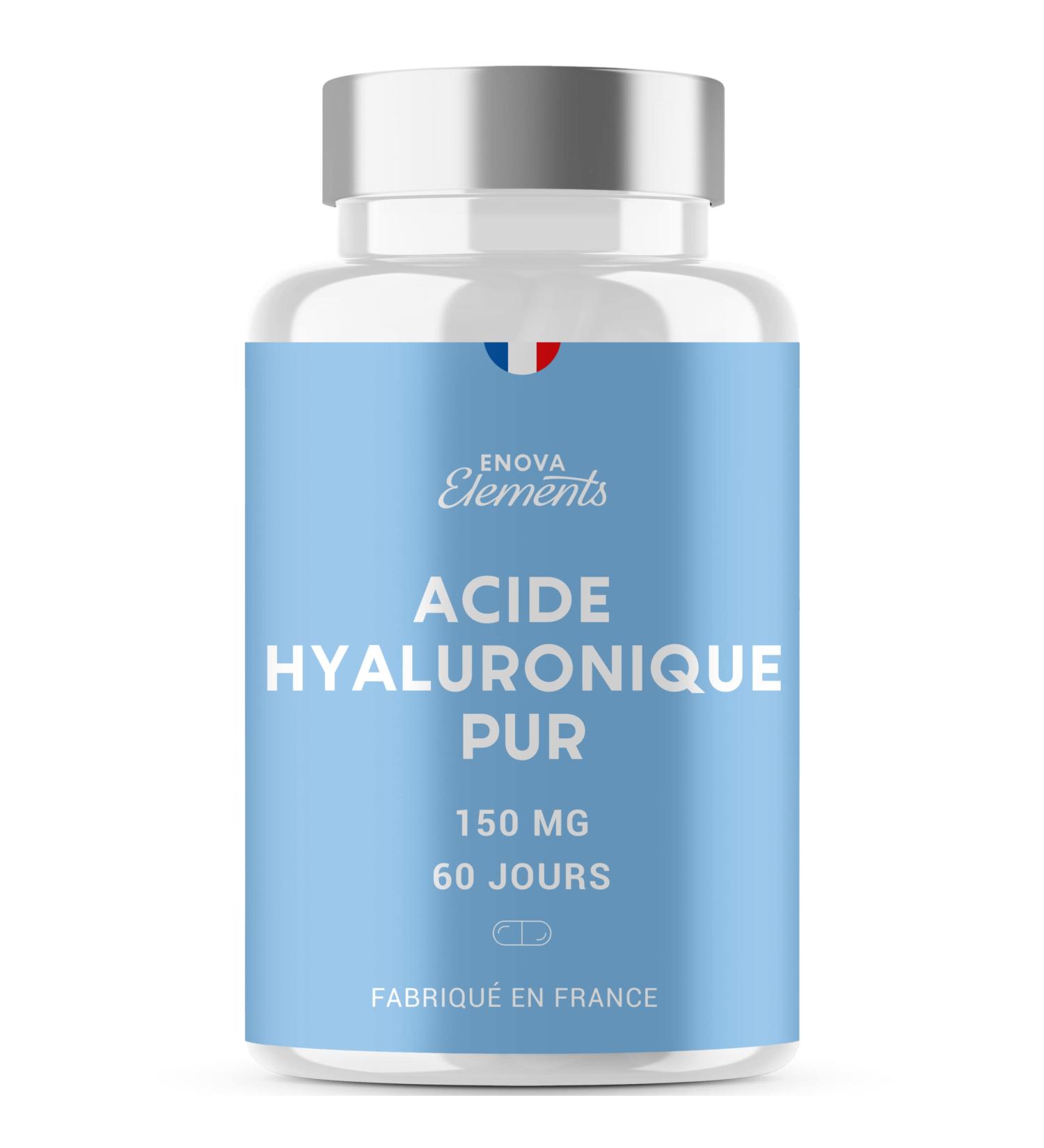 PURE HYALURONIC ACID | 150 mg/day | Anti-aging | 120 capsules | Hyaluronic acid capsules | Food supplement | Made in France - Buy Online on GoSupps.com