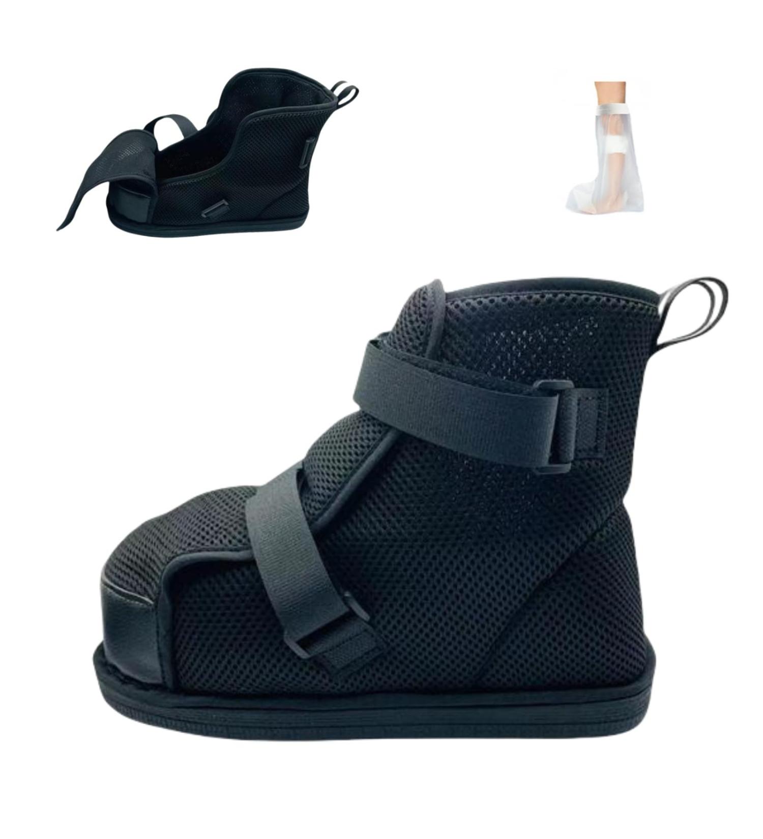 Plaster Protection Shoes | Adjustable Medical Walking Shoes for Foot Injuries & Postoperative Recovery | High Top X-Large - Buy Online on GoSupps.com