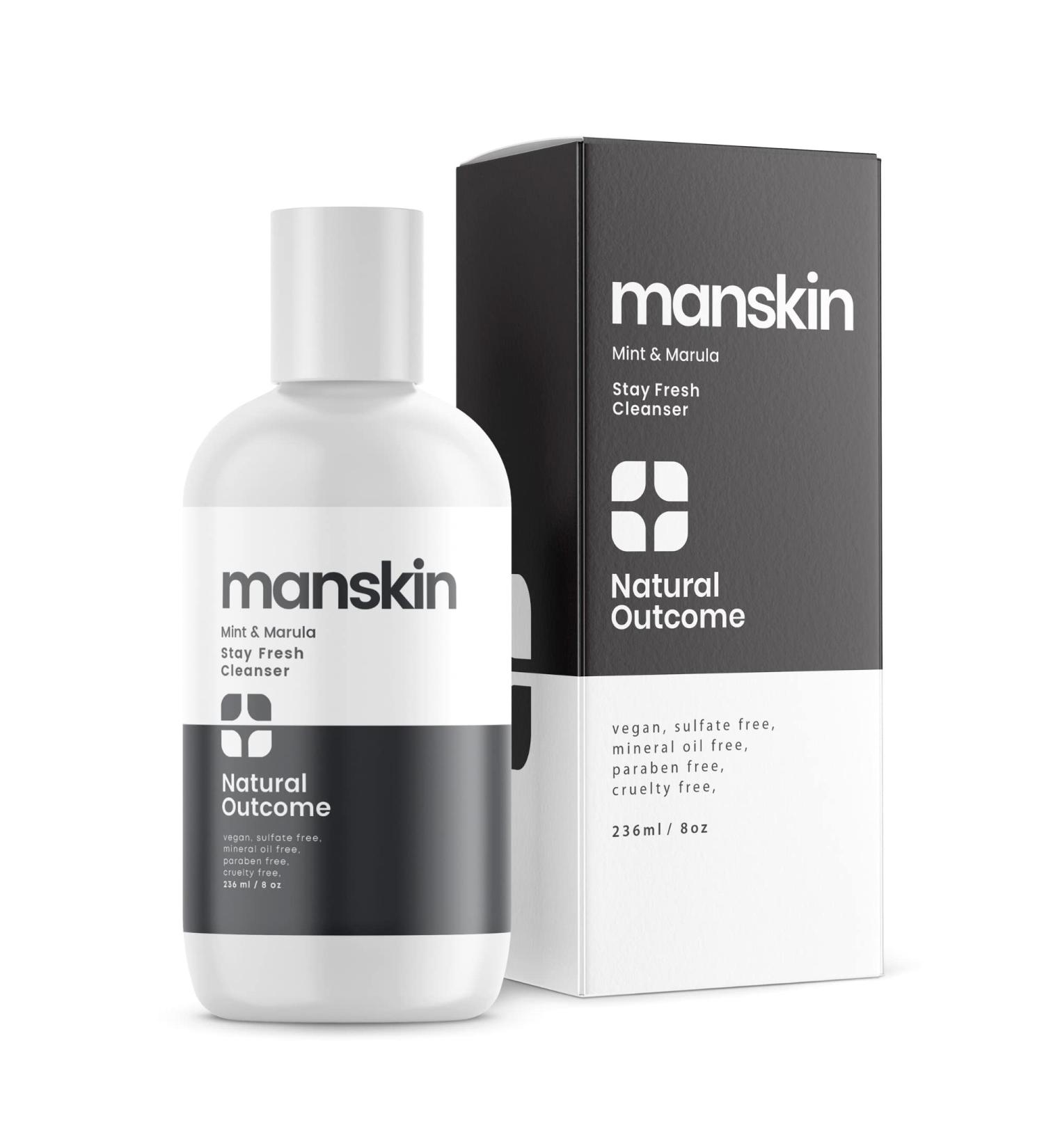Men's Skin Face Wash - Mint & Marula Refreshing Cleansing Gel | Sulfate-Free 8 oz | International Shipping - Buy Online on GoSupps.com